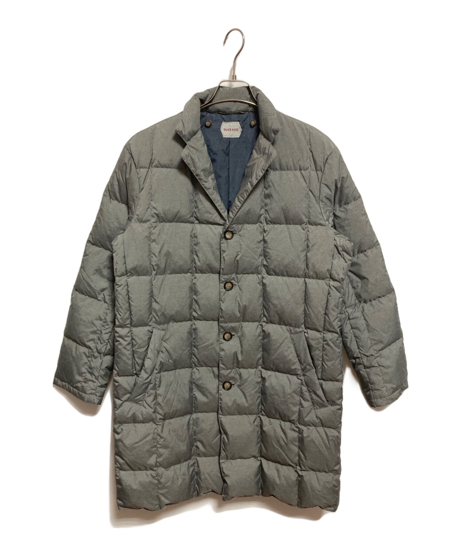 中古・古着通販】DoCLASSE (ドゥクラッセ) ダウンコート グレー サイズ 