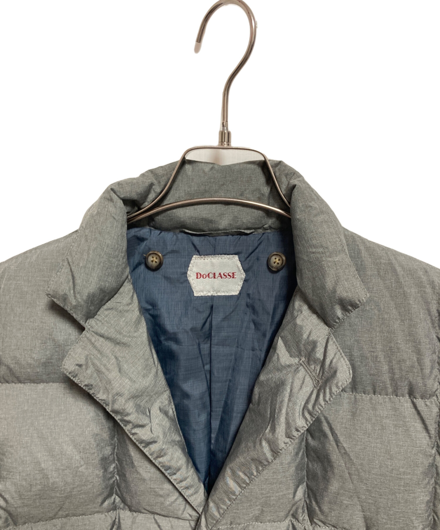 中古・古着通販】DoCLASSE (ドゥクラッセ) ダウンコート グレー サイズ 