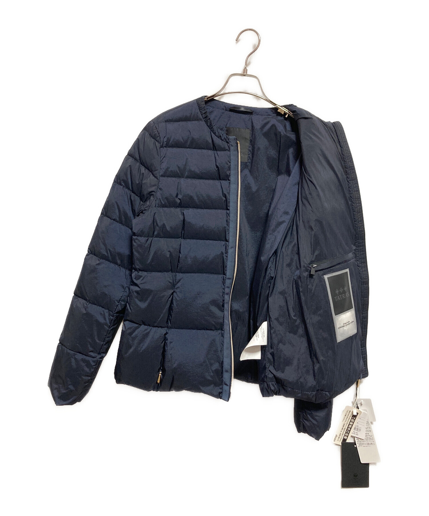 中古・古着通販】TATRAS (タトラス) BREVA ノーカラーダウンジャケット 