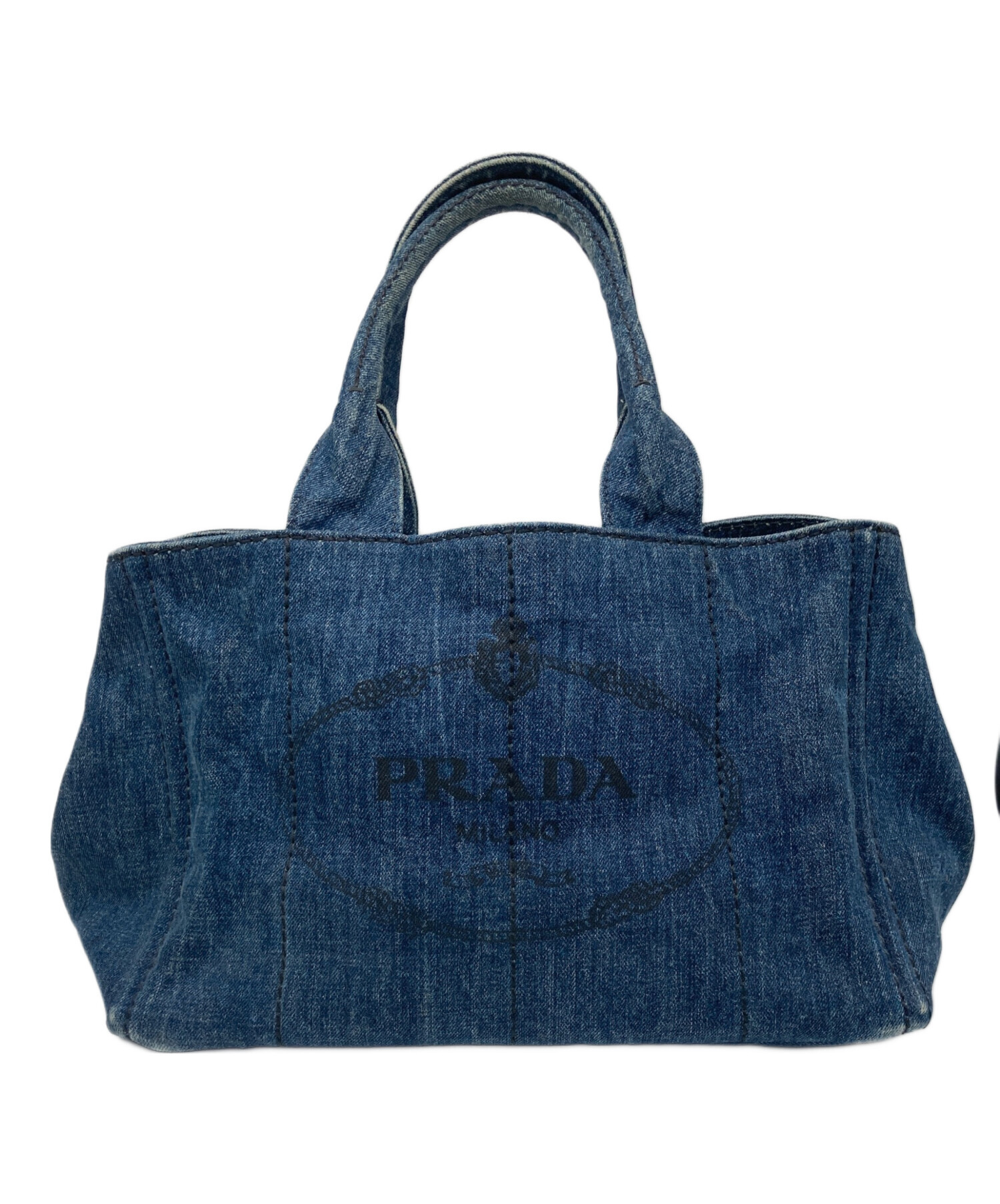 中古・古着通販】PRADA (プラダ) カナパデニム トートバッグ 