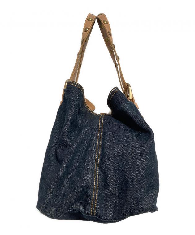 中古・古着通販】MIU MIU (ミュウミュウ) スタッズデニムトートバッグ