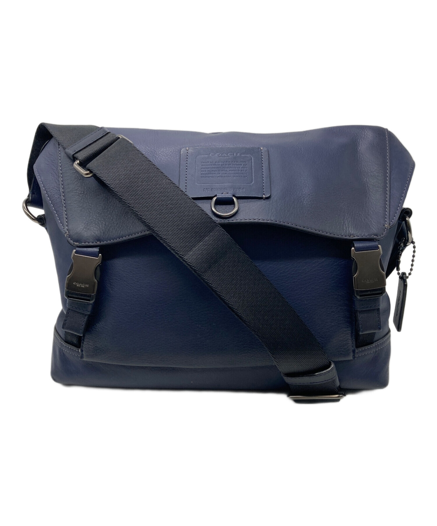タグ付き【新品未使用】COACH メッセンジャーバッグ ネイビー/ブルー 中古・古着通販】COACH (コーチ) メッセンジャーバッグ ネイビー
