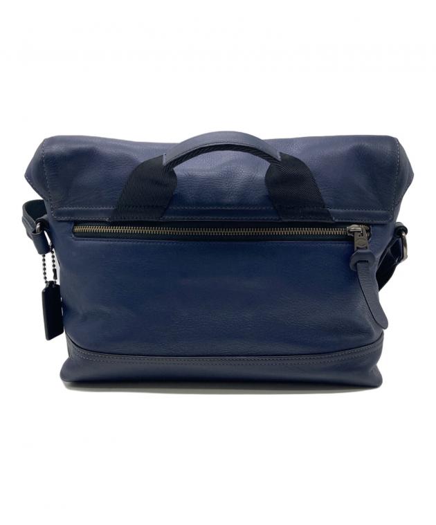 タグ付き【新品未使用】COACH メッセンジャーバッグ ネイビー/ブルー 中古・古着通販】COACH (コーチ) メッセンジャーバッグ ネイビー