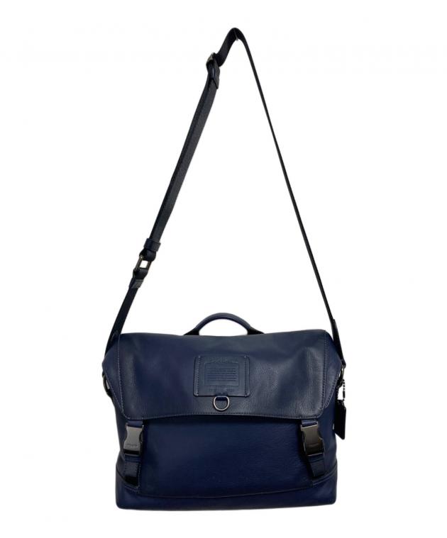 中古・古着通販】COACH (コーチ) メッセンジャーバッグ ネイビー
