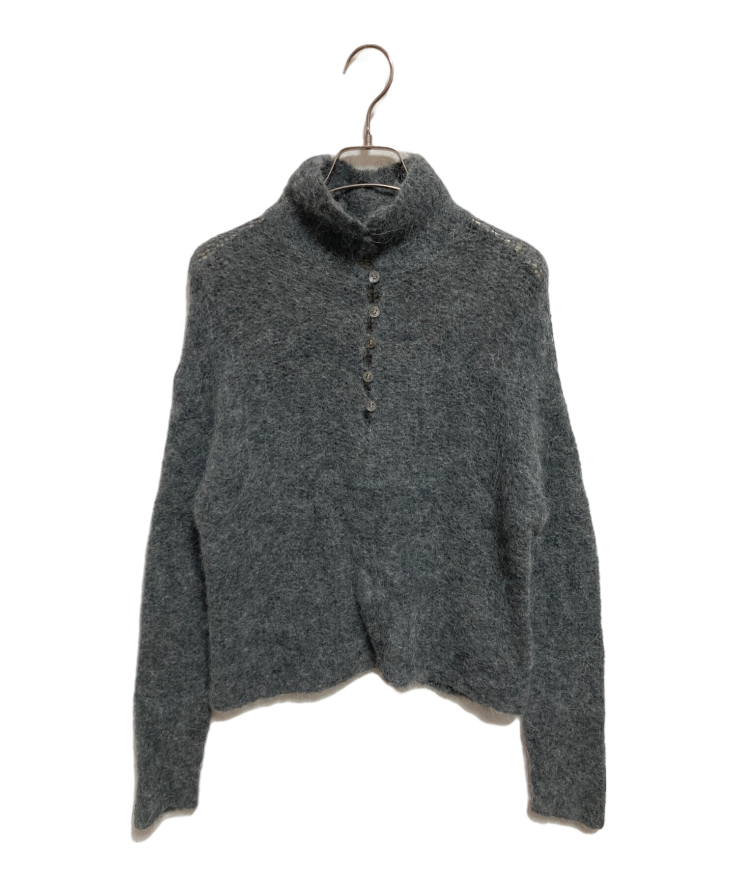 中古・古着通販】Plage (プラージュ) ALPACA MIX BUTTON ニット グレー