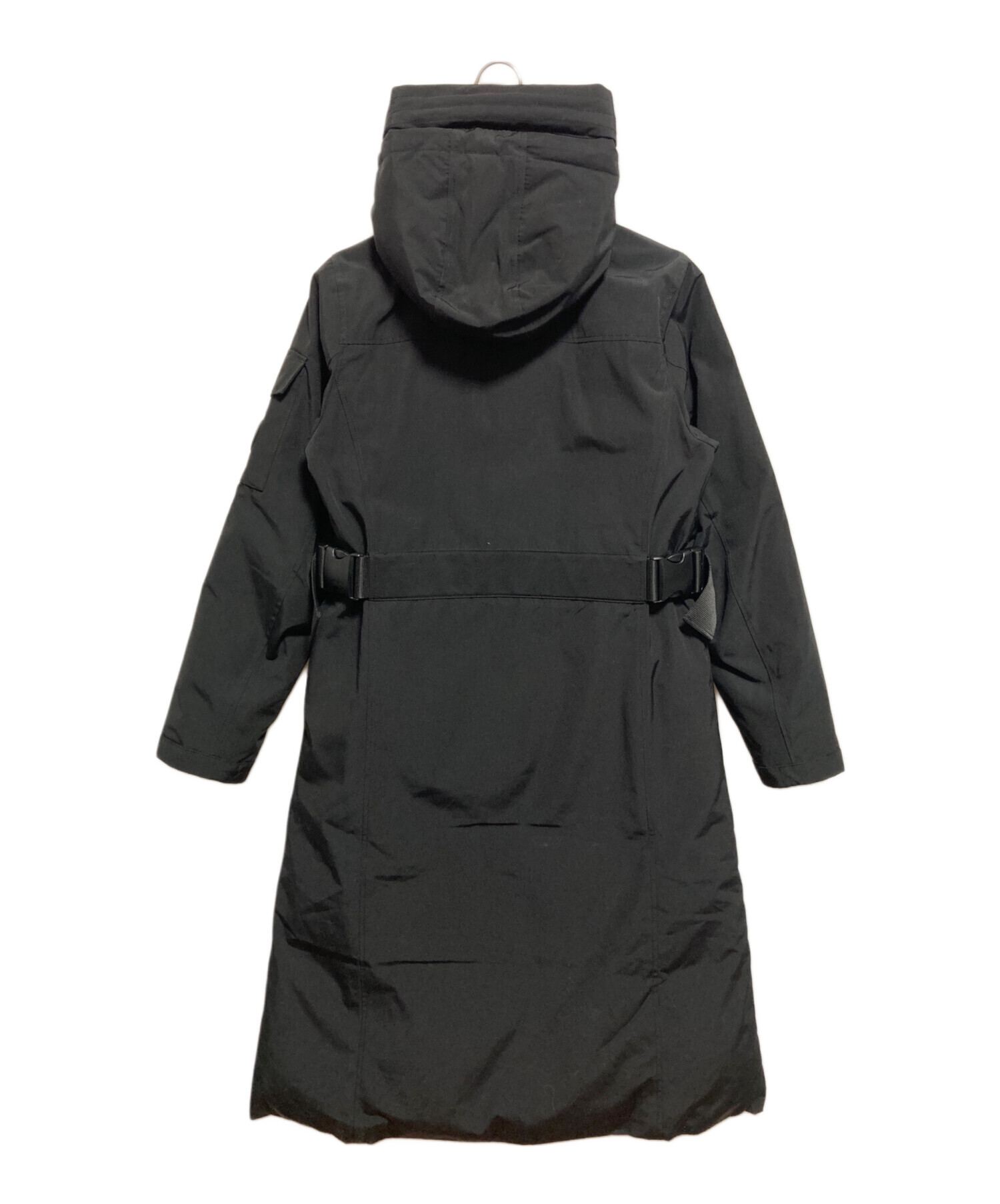 オニツカタイガー◆フード付き黒コート 中古・古着通販】Onitsuka Tiger (オニツカタイガー) ロングパデッド