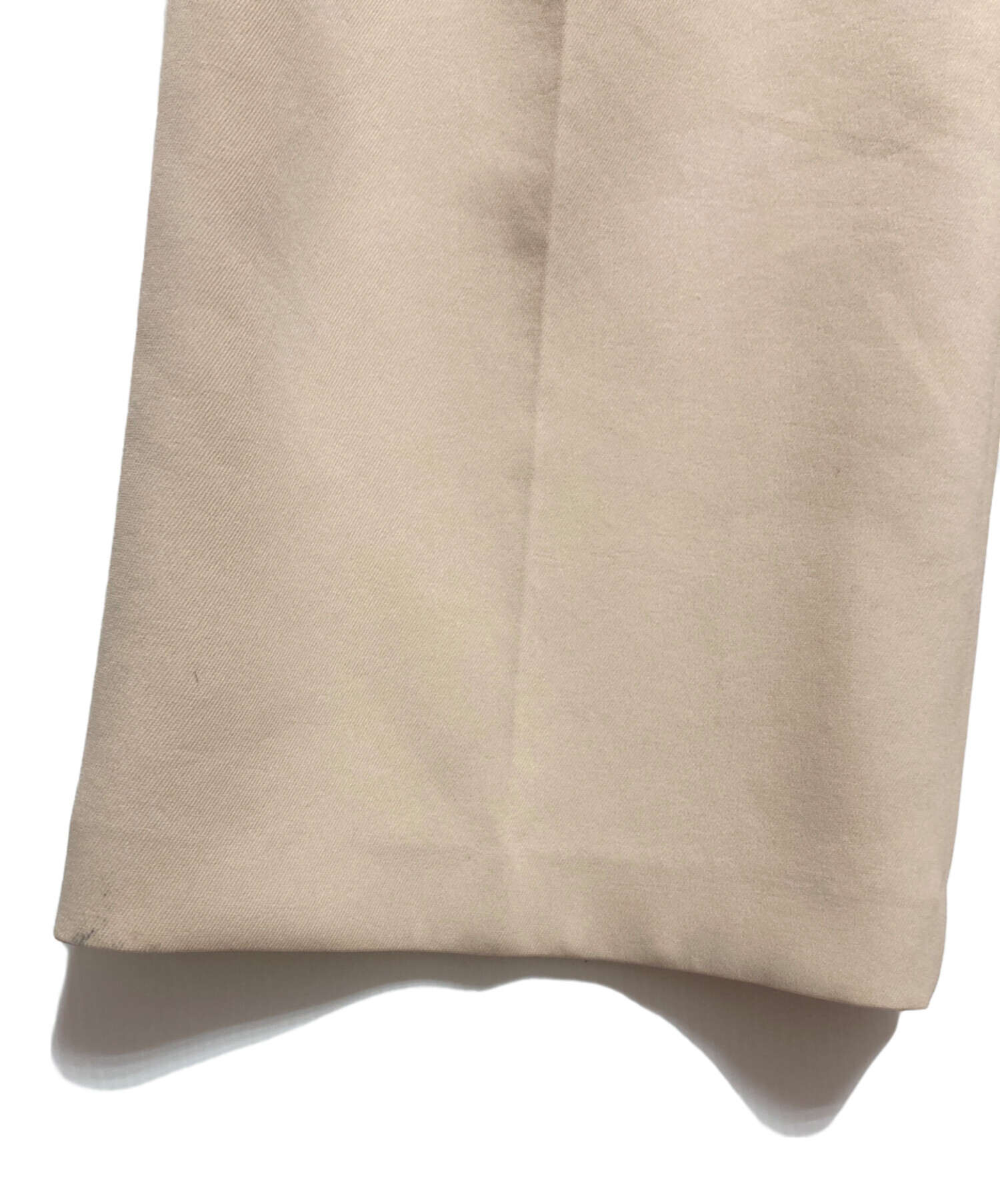 中古・古着通販】COLUMN (コラム) タックワイドパンツ ベージュ サイズ