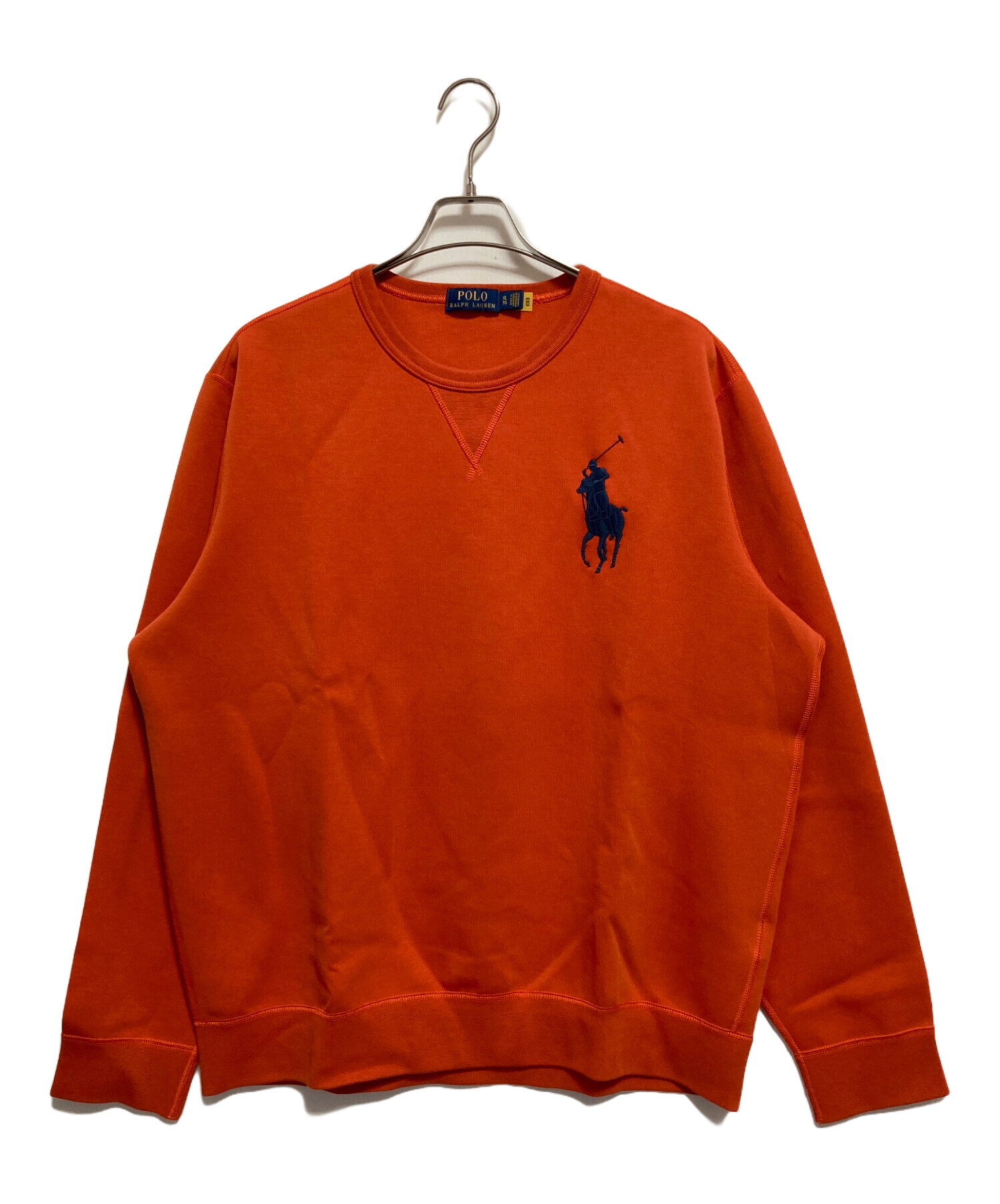 Polo Ralph Lauren スウェット XS オレンジxピンクx青 【古着】【中古】 中古・古着通販】POLO RALPH LAUREN (ポロ・ラルフローレン) ダメージ