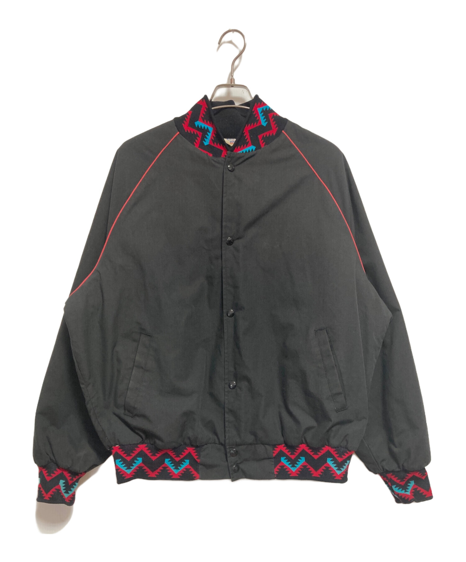 中古・古着通販】WEST ARK (ウェストアーク) 刺繍スタジャン ブラック