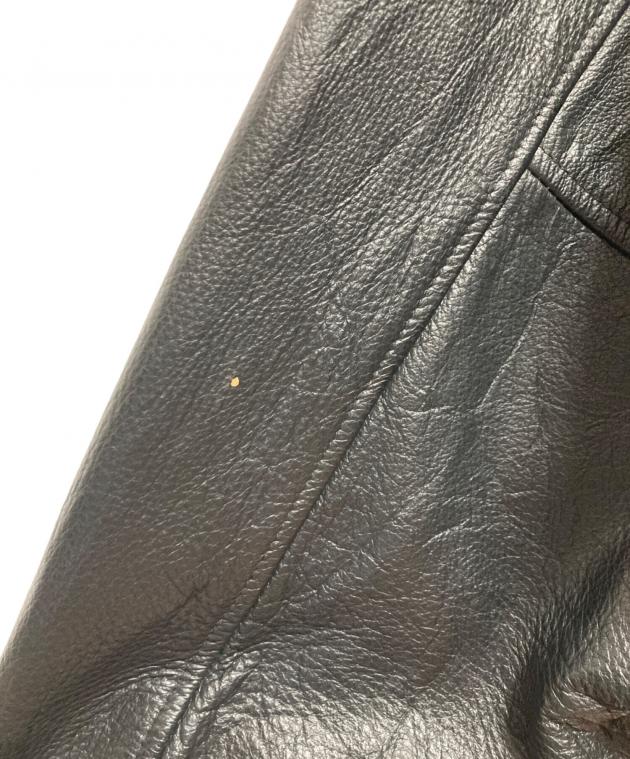 中古・古着通販】SUMAC (スマック) レザースリーブスタジャン ブラック