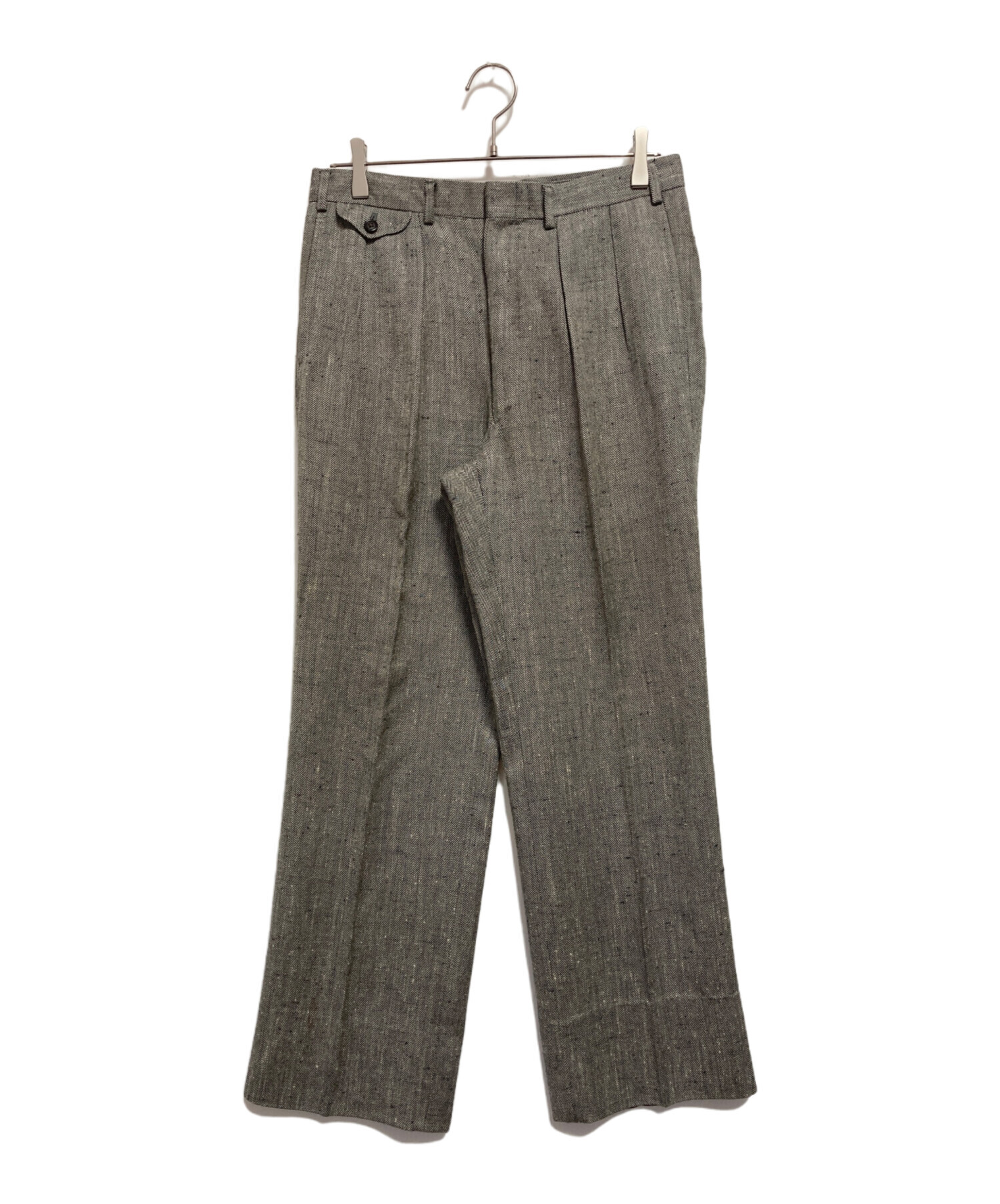 Polo By Ralph Lauren ツータック ウールパンツ グレー 中古・古着通販】POLO RALPH LAUREN (ポロ・ラルフローレン