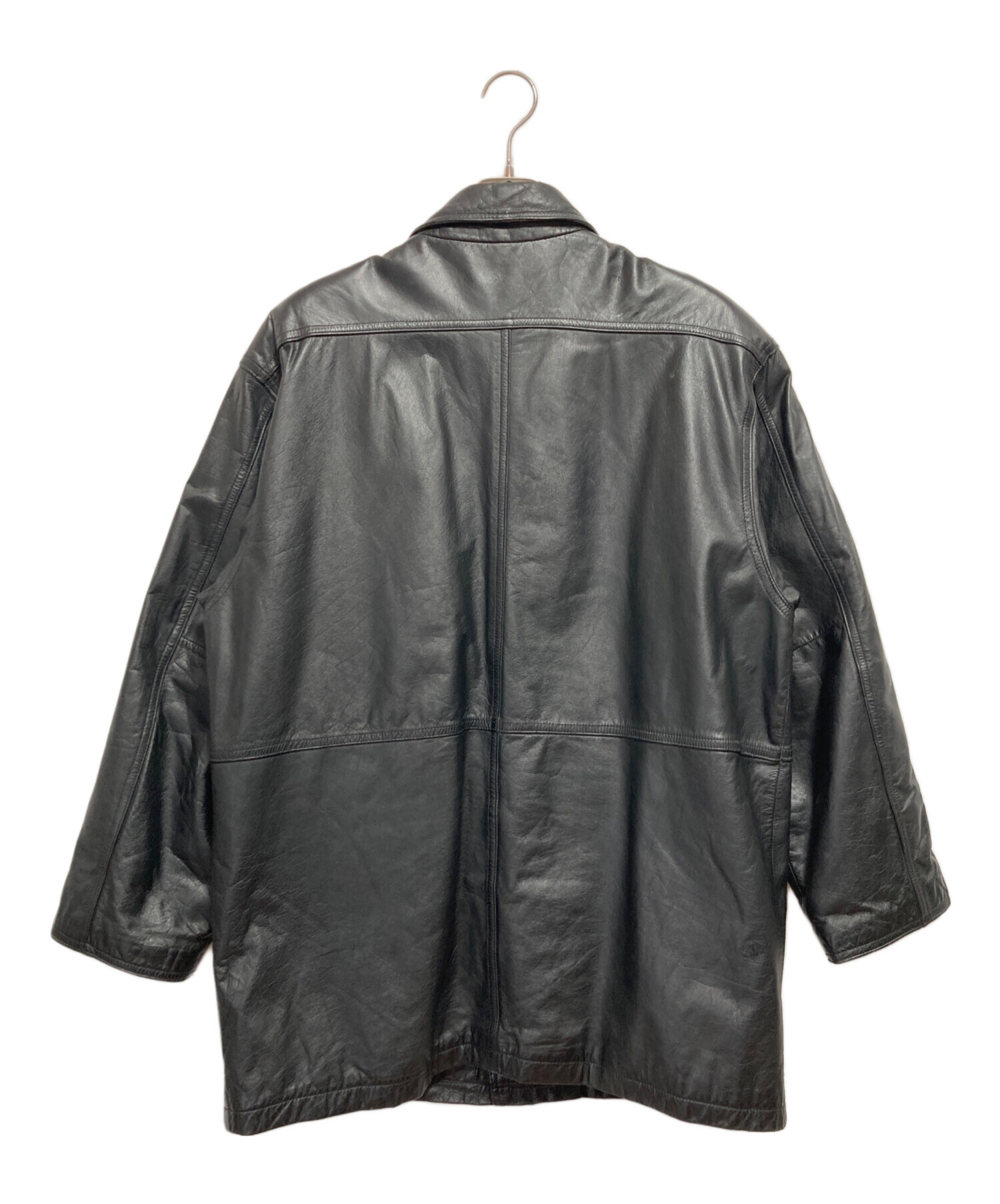 中古・古着通販】USED (ユーズド) レザージャケット ブラック サイズ:L