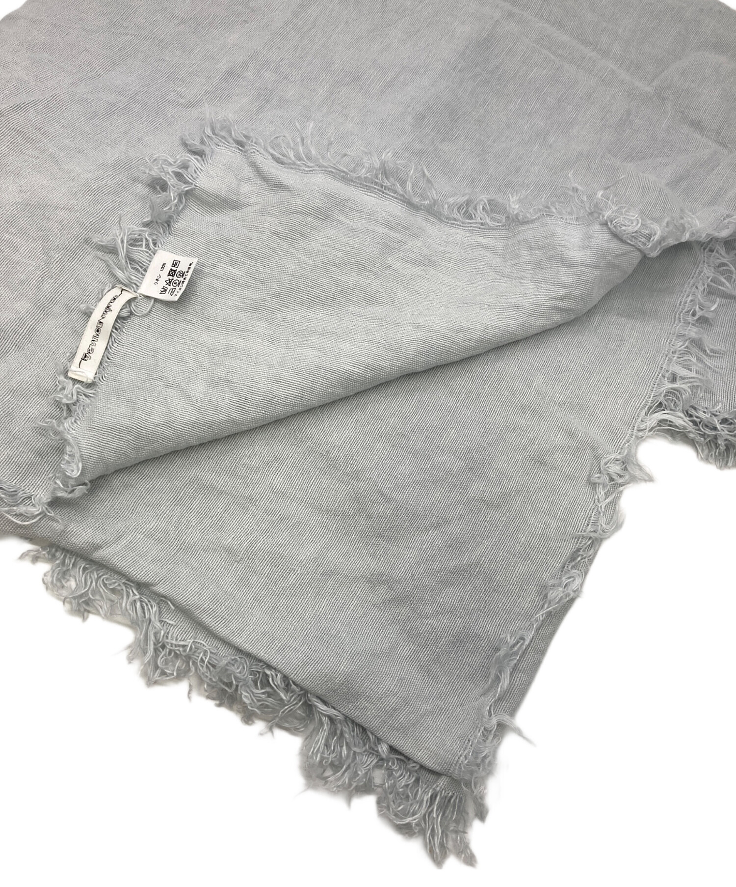 中古・古着通販】ASAUCE MELER (アソースメレ) 大判ストール ブルー