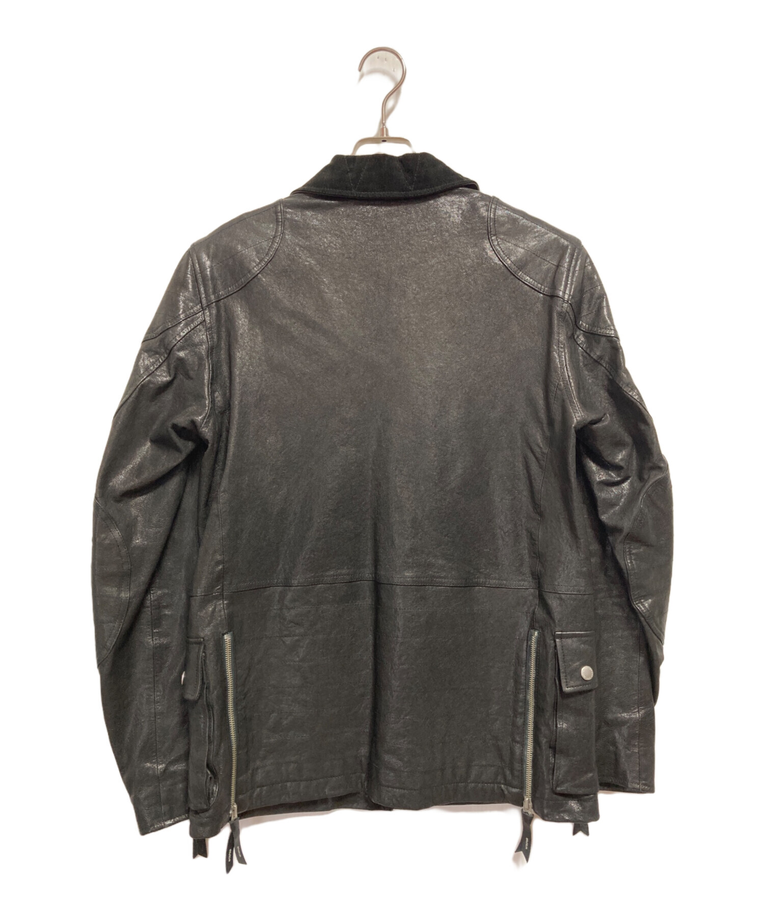 中古・古着通販】WTAPS (ダブルタップス) コーデュロイ襟切替レザー