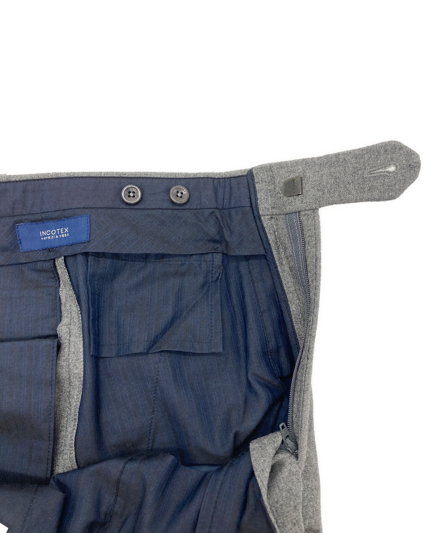 中古・古着通販】INCOTEX (インコテックス) スラックス グレー サイズ