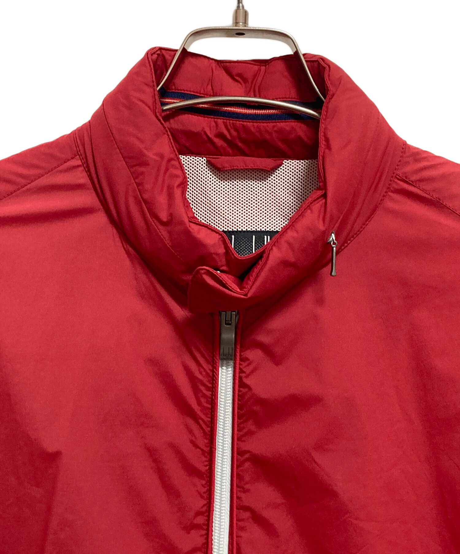 dunhill sports ナイロンジャケット 中古・古着通販】dunhill (ダンヒル) ジップジャケット レッド サイズ