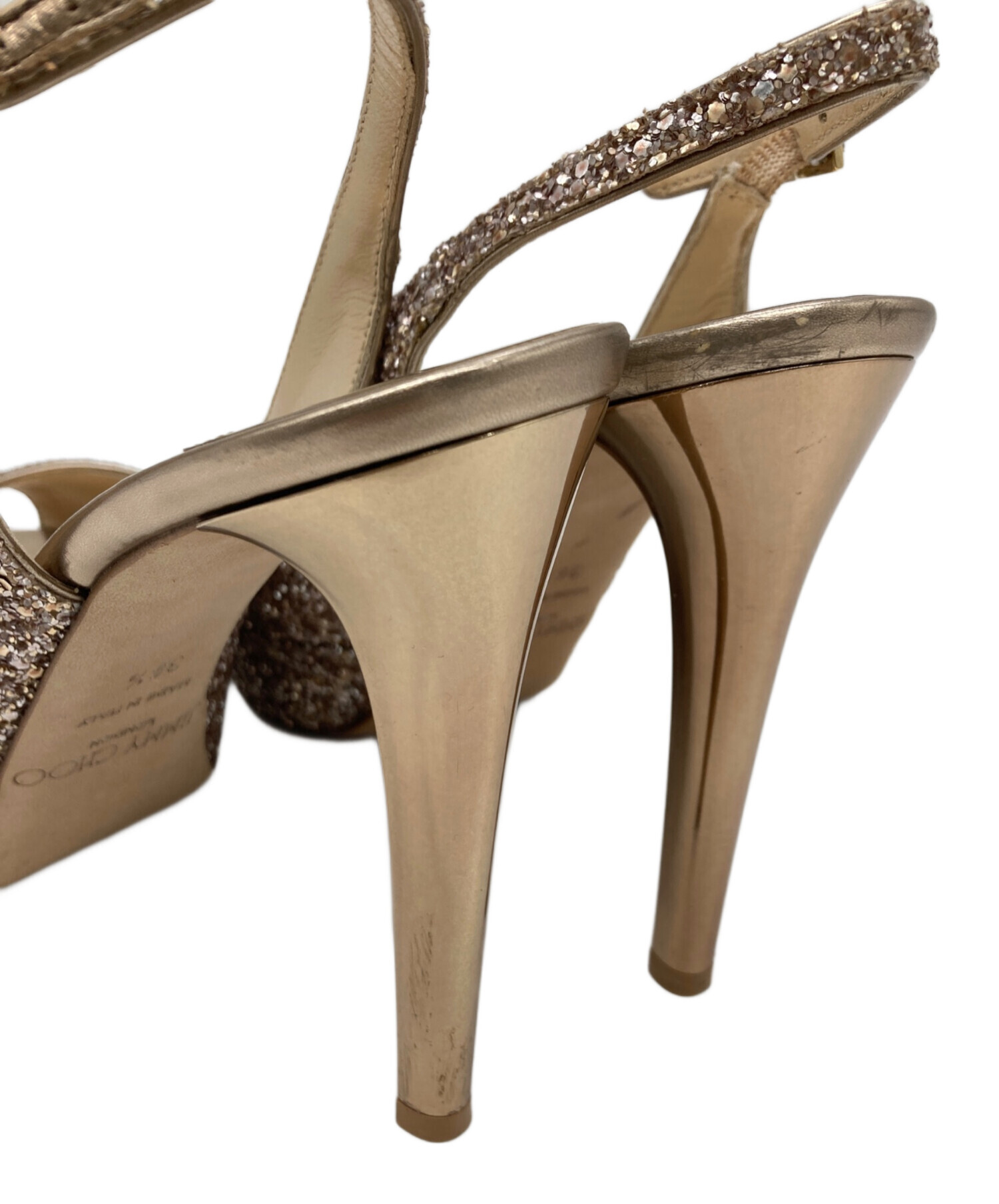 中古・古着通販】JIMMY CHOO (ジミーチュウ) オープントゥーサンダル