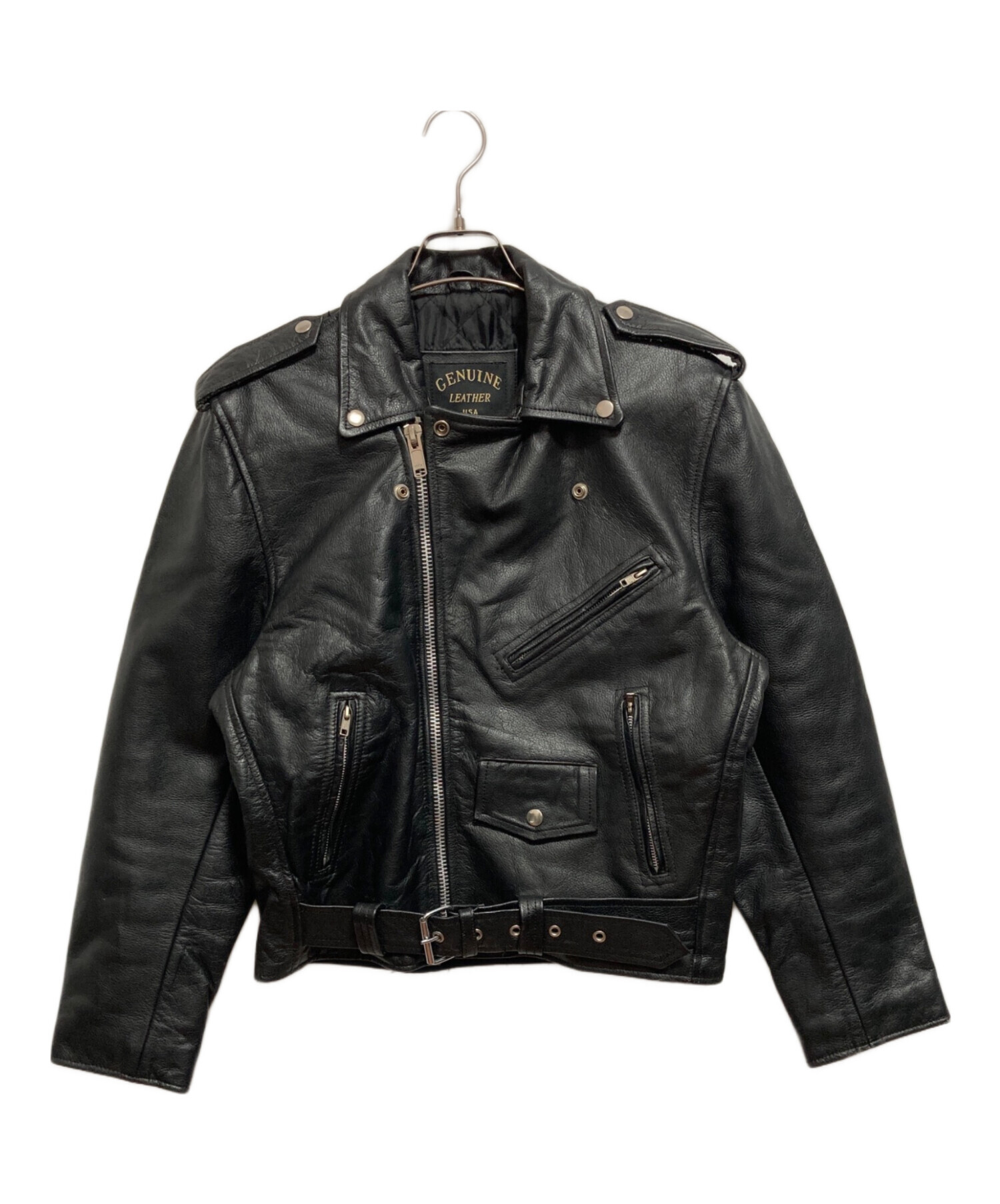 中古・古着通販】GENUINE LEATHER (ジェニュインレザー) ダブル