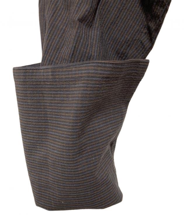 中古・古着通販】Uhr (ウーア) Ruffle Frill Shirt ブラウン サイズ