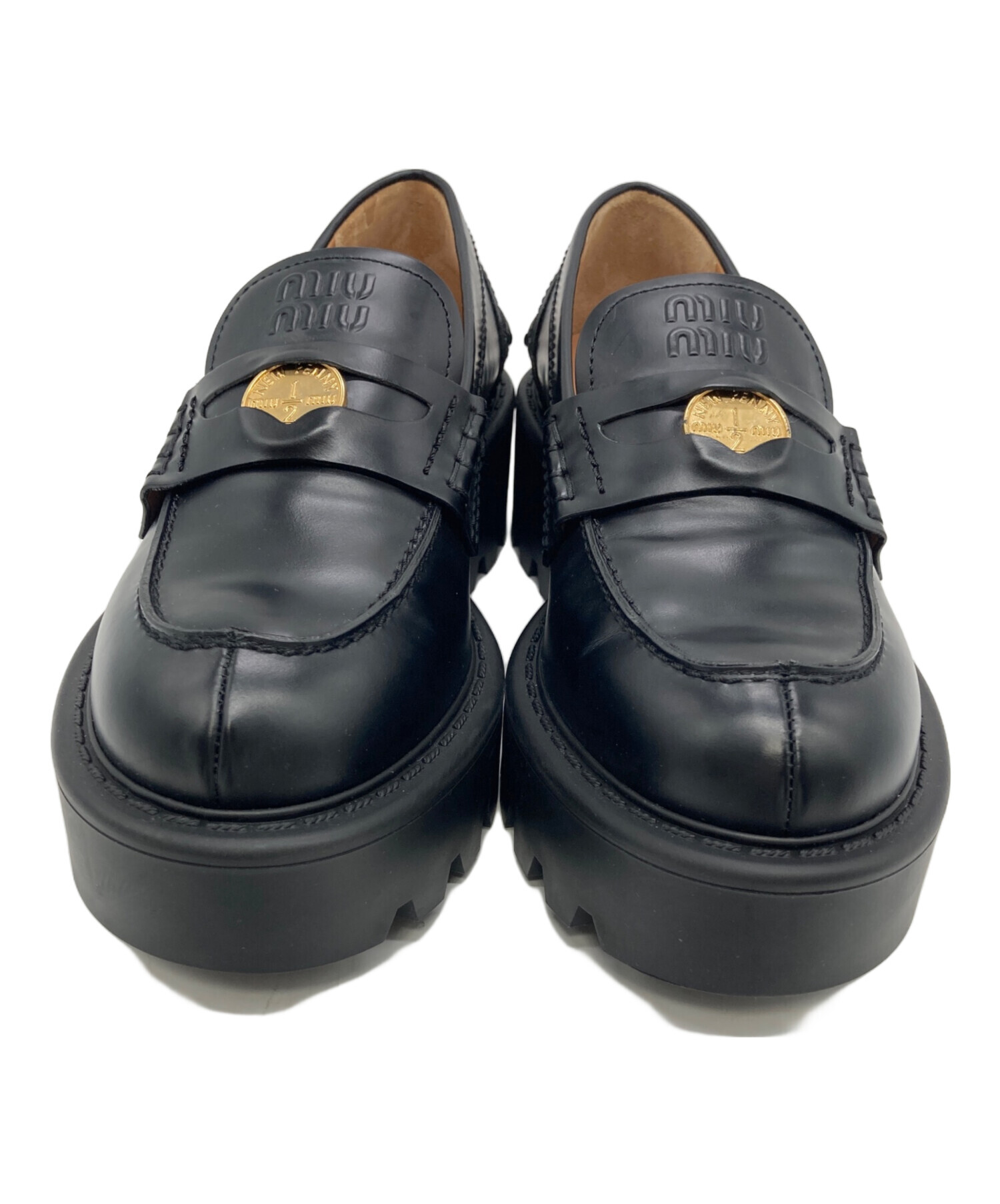 中古・古着通販】MIU MIU (ミュウミュウ) ブラッシュドレザー
