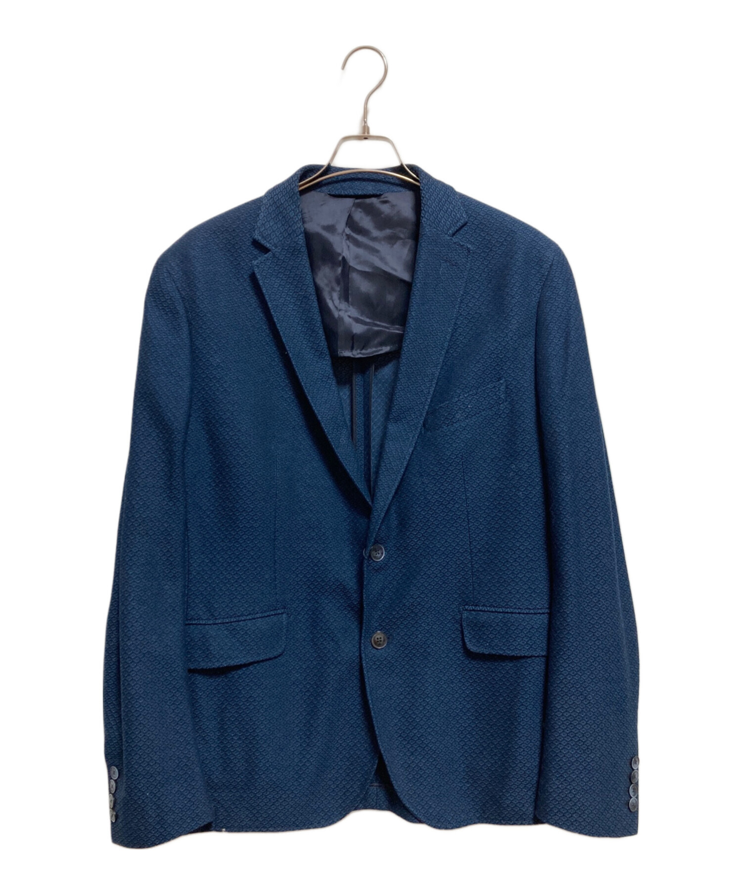 中古・古着通販】HACKETT (ハケット) テーラードジャケット ネイビー 