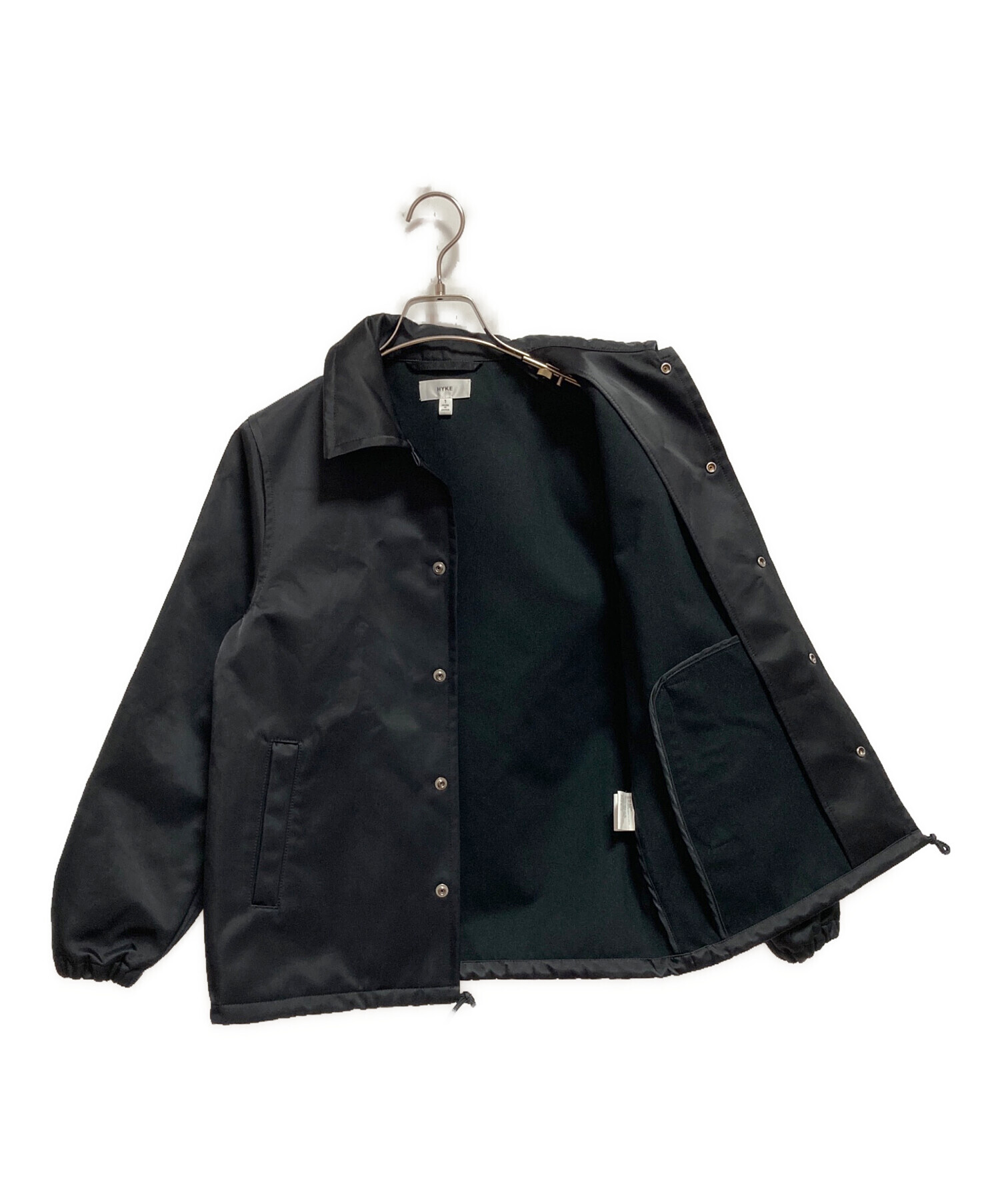 HYKE ハイク　コーチジャケット　サイズ2 ブラック HYKE ハイク コーチジャケット size2 黒 - メルカリ