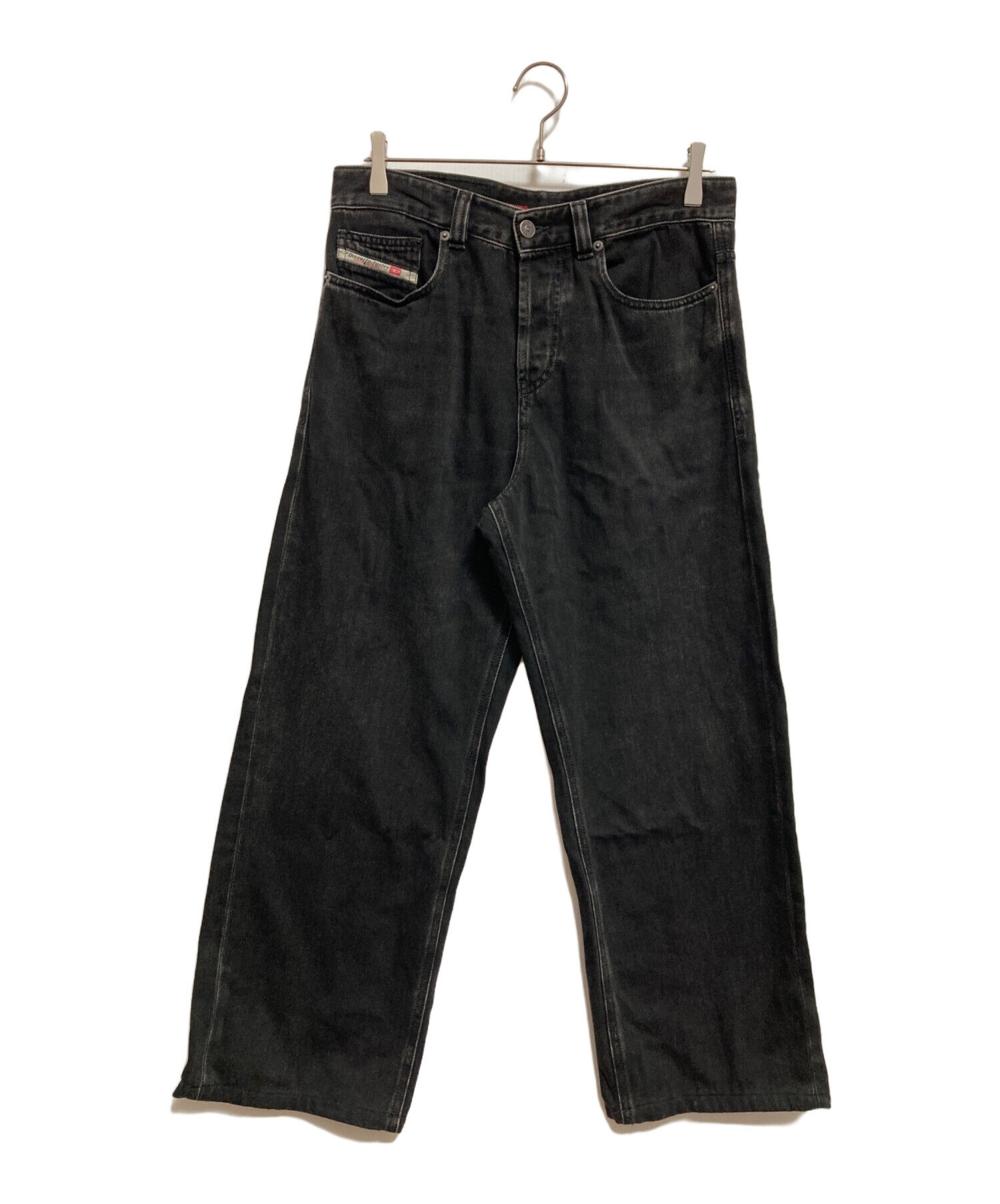 DIESEL 2001 D-MACRO ウォッシュド加工　ブラックデニム w28 中古・古着通販】DIESEL (ディーゼル) 2001 D MACRO デニムパンツ