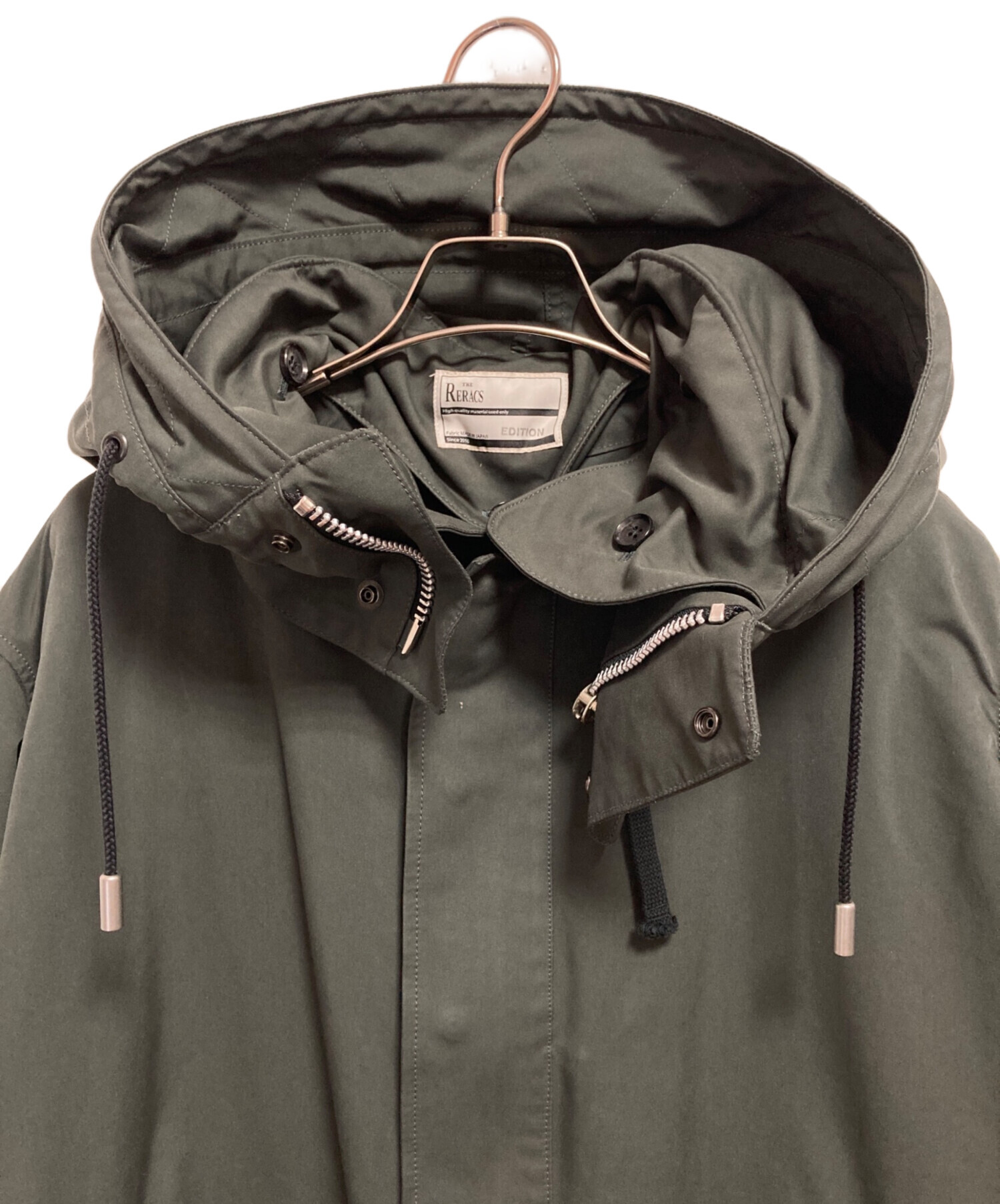 リラクス RERACS モッズコート インナー ライナー カーキ 38 中古・古着通販】THE RERACS (ザ リラクス) ライナー付モッズコート