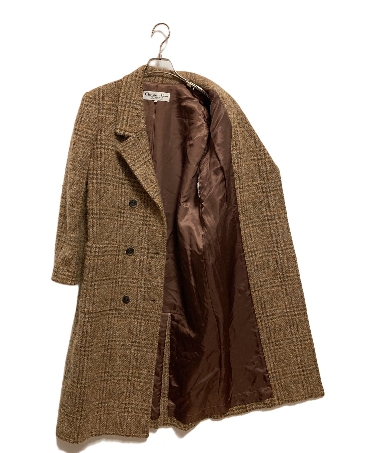 【Christian Dior】ベージュコート 中古・古着通販】Christian Dior (クリスチャン ディオール) ウール混
