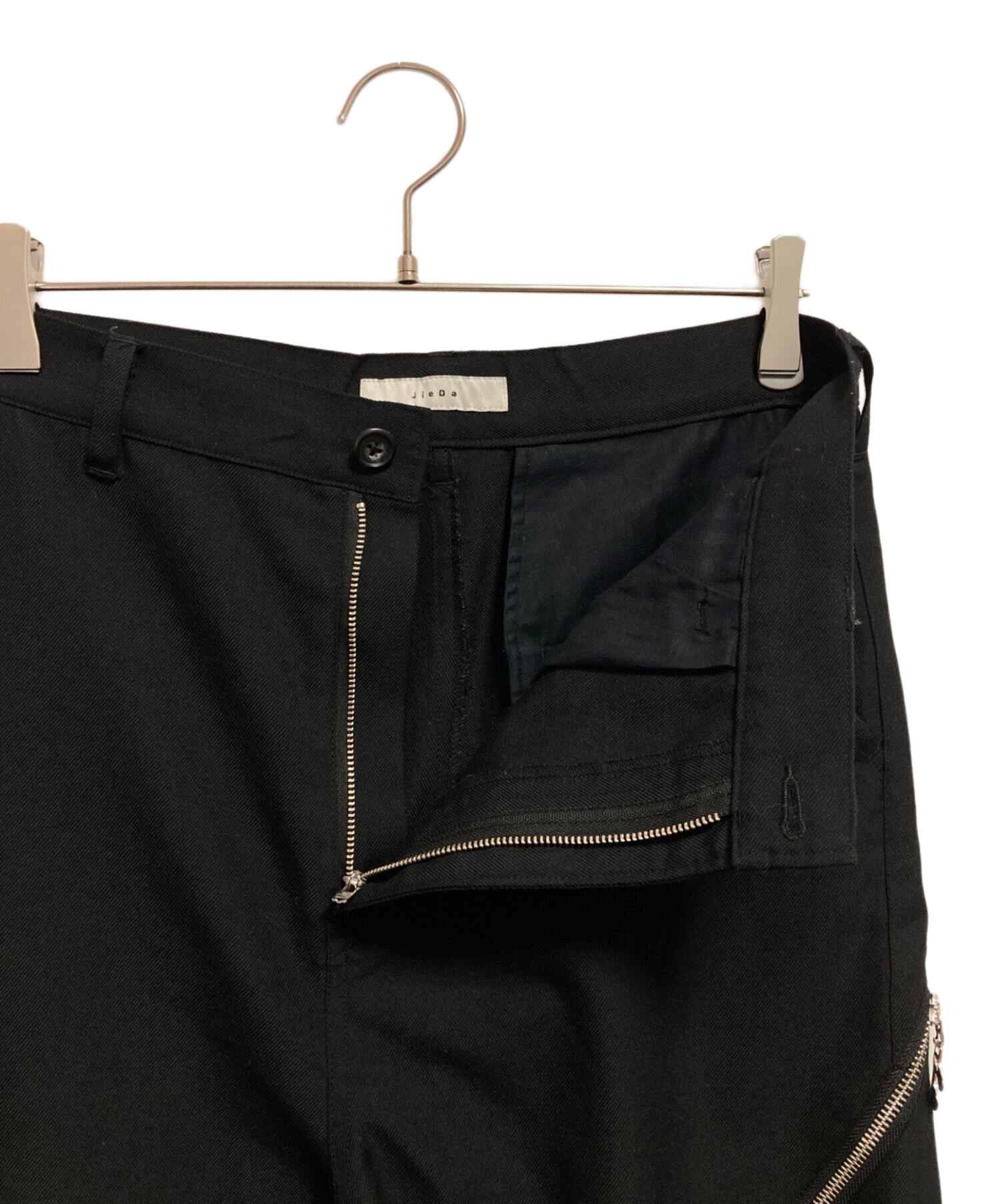 中古・古着通販】jieda (ジエダ) DRAPING OVER SLACKS ブラック サイズ