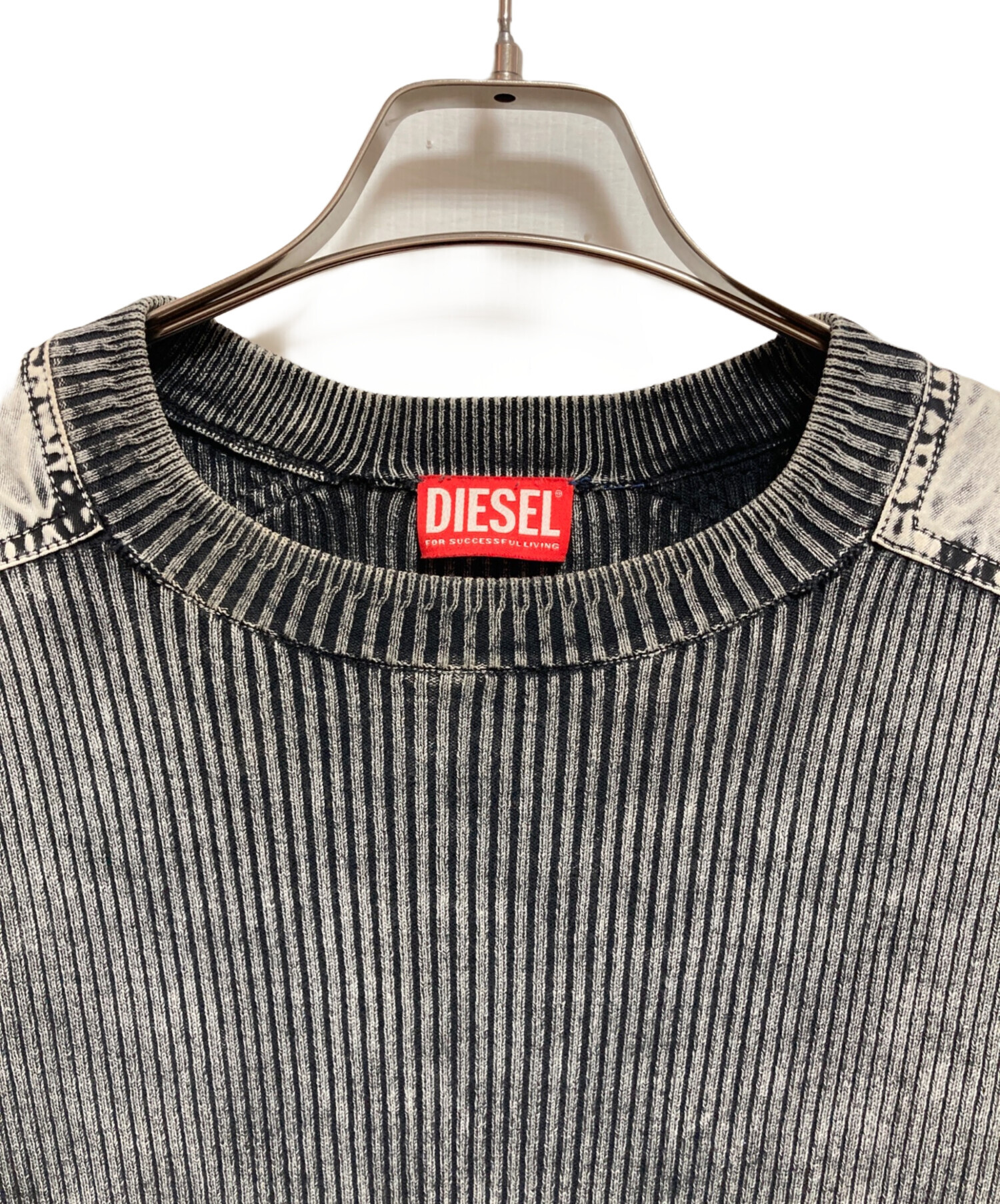 DIESEL ディーゼル ニット・セーター S グレー 【古着】【中古】【送料無料】 中古・古着通販】DIESEL (ディーゼル) S-PEWTER グレー サイズ:S