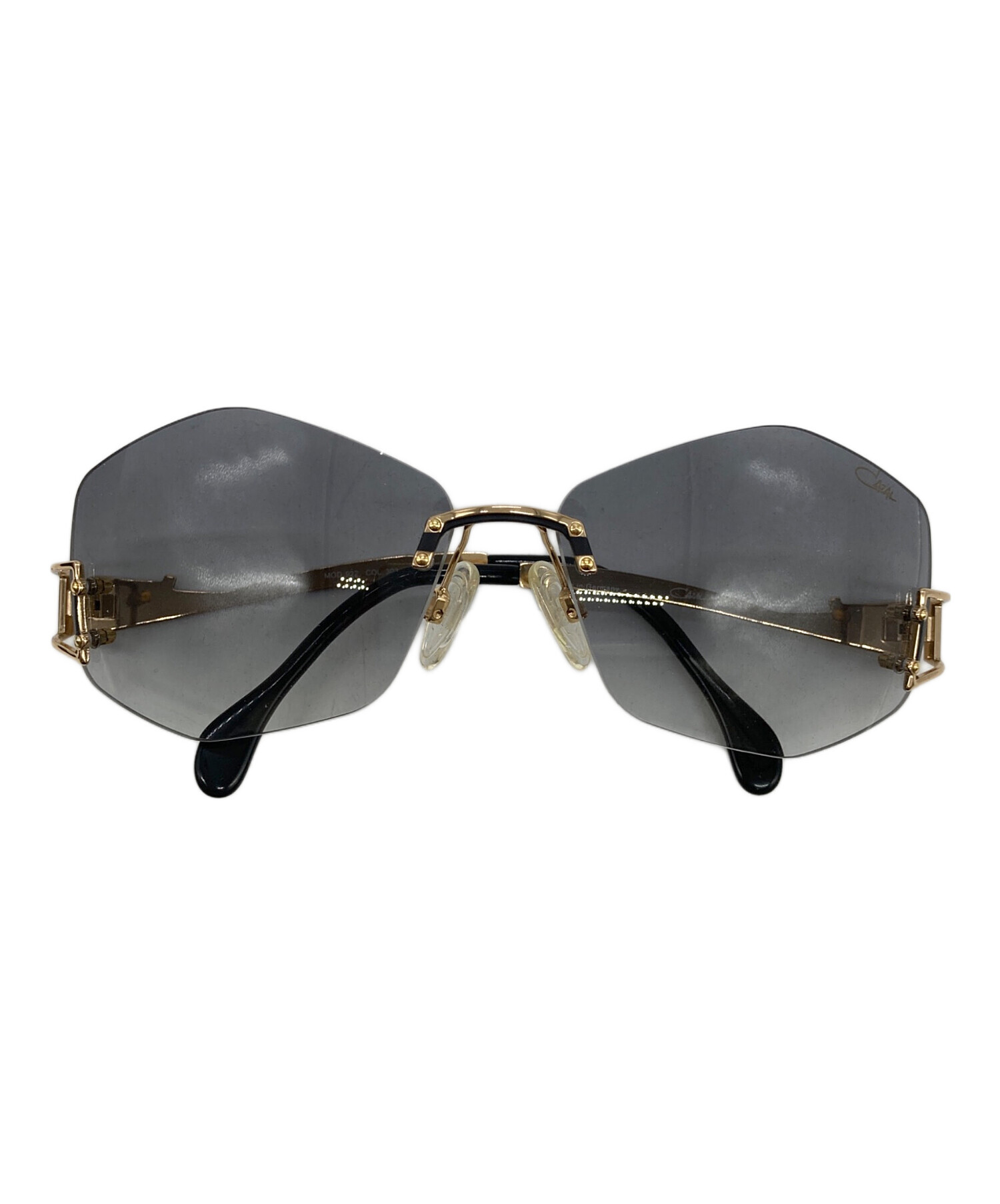 CAZAL カザール サングラス　ハーフリム　ブラック　シルバー　ヴィンテージ 中古・古着通販】CAZAL (カザール) サングラス ブラック サイズ:62□14