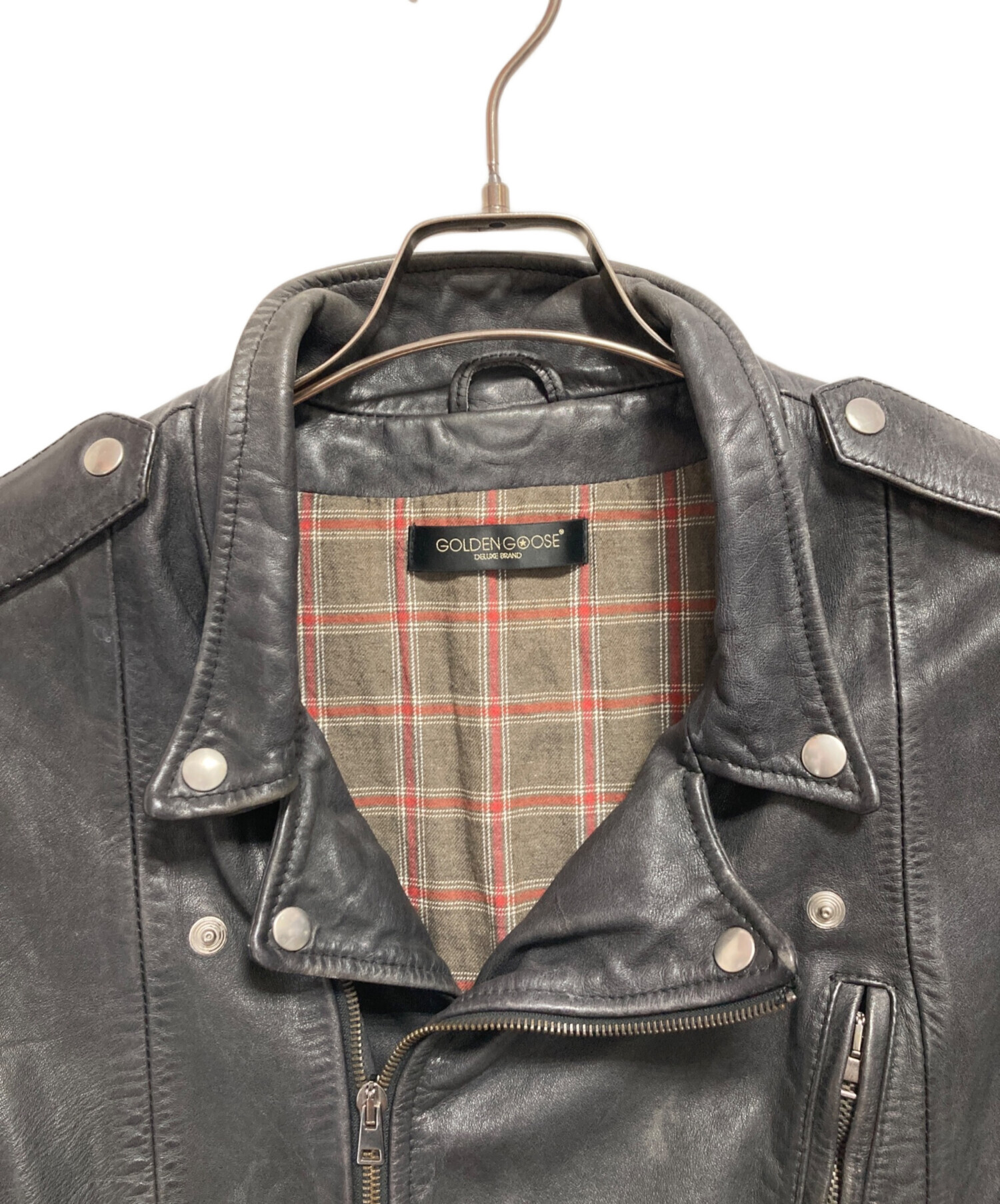 中古・古着通販】GOLDEN GOOSE (ゴールデングース) ダブルライダース