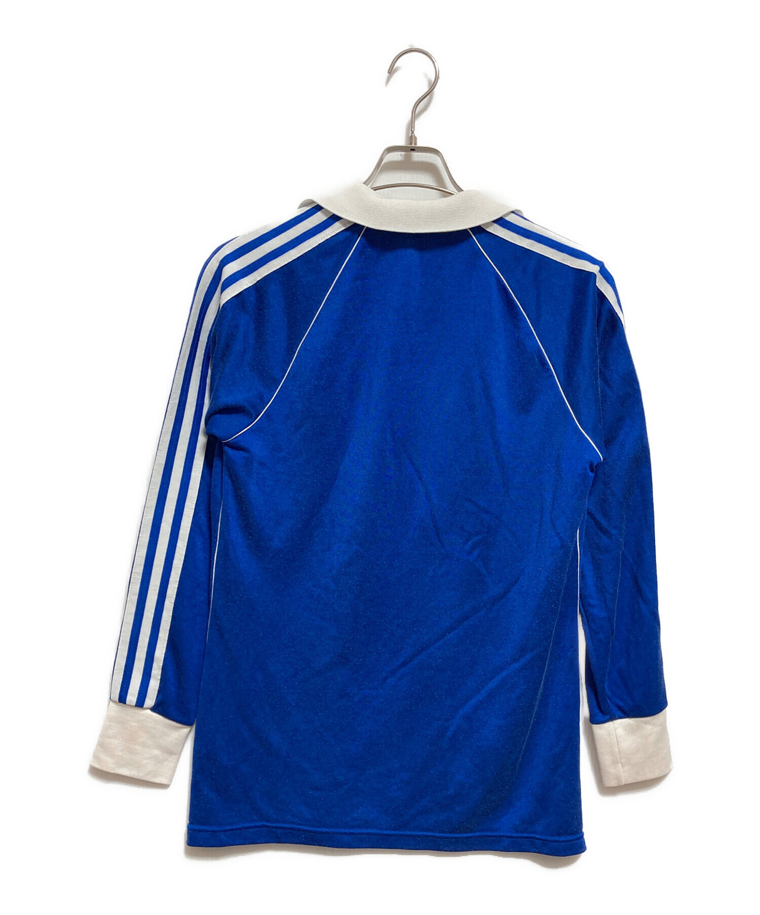 ゲームシャツ adidas アディダス ヴィンテージ イタリア製 古着 中古・古着通販】adidas (アディダス) 70-80'sゲームシャツ ブルー