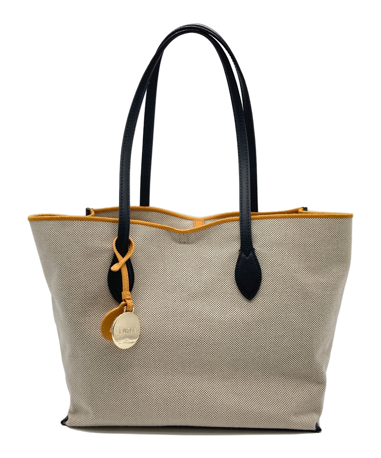 中古・古着通販】FURLA (フルラ) ERA M Tote ベージュ×ブラック