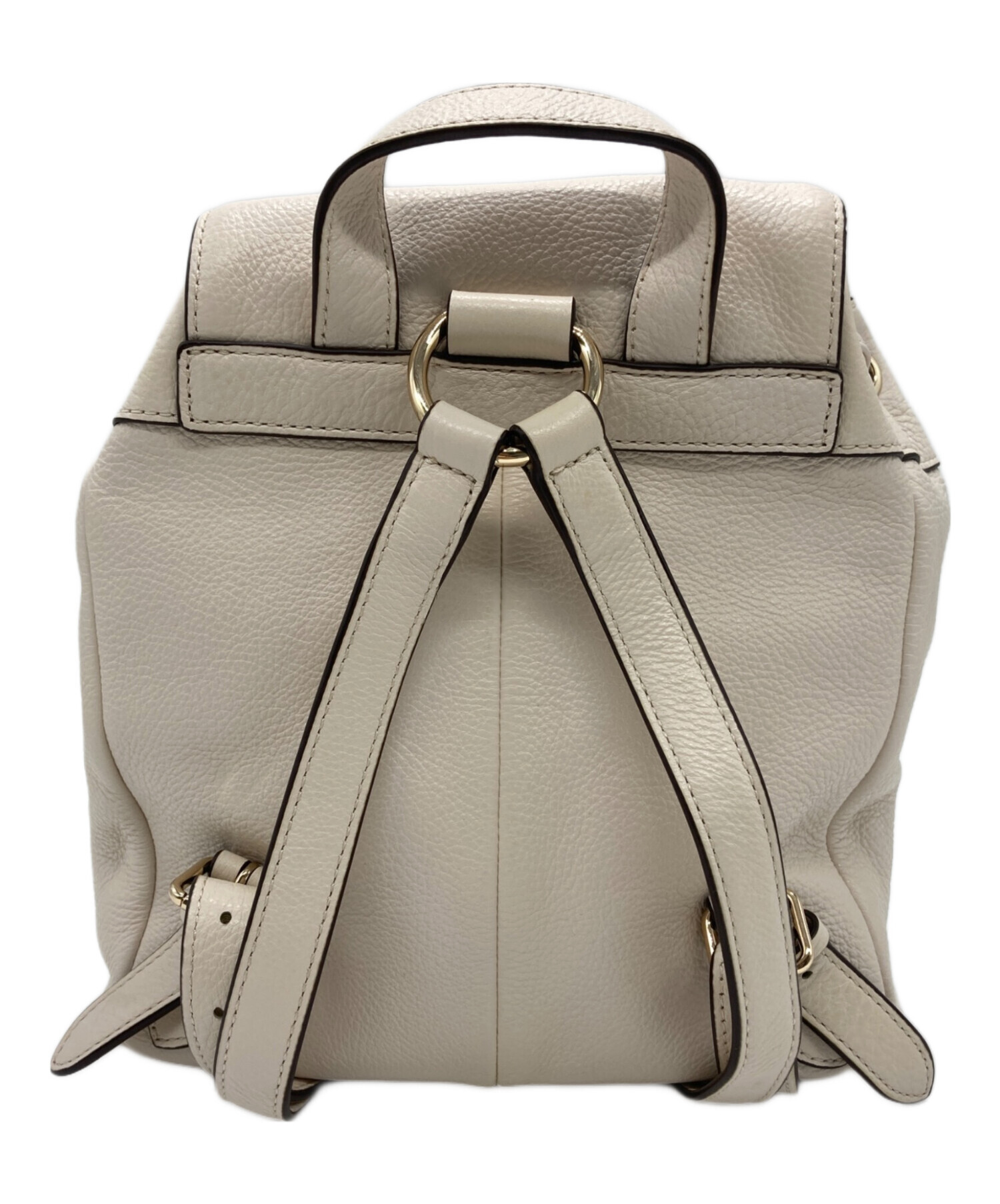 中古・古着通販】COACH (コーチ) レザーミニリュック アイボリー 