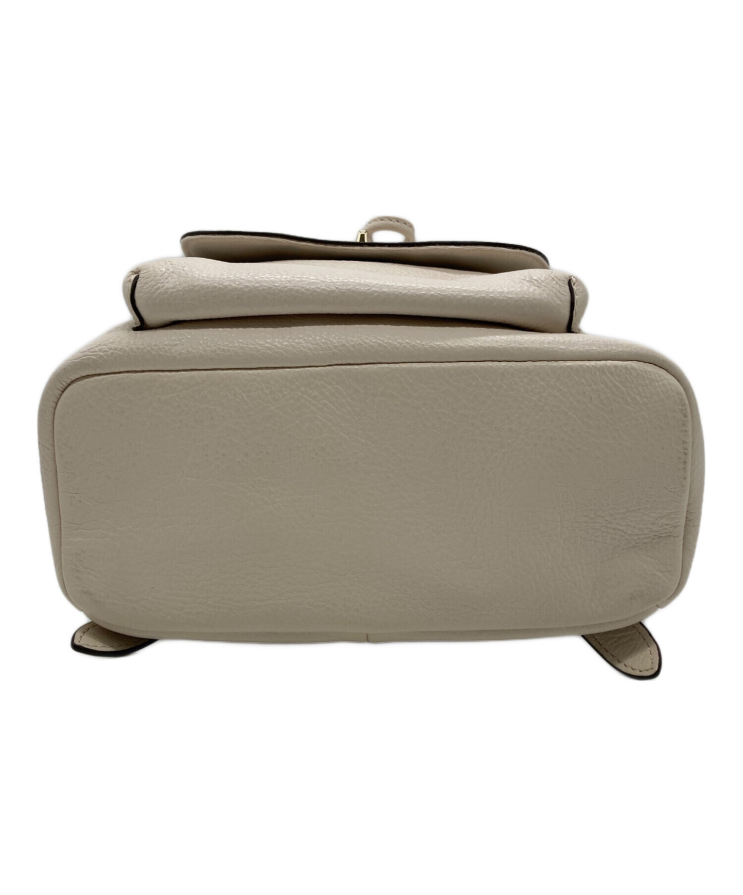 中古・古着通販】COACH (コーチ) レザーミニリュック アイボリー 