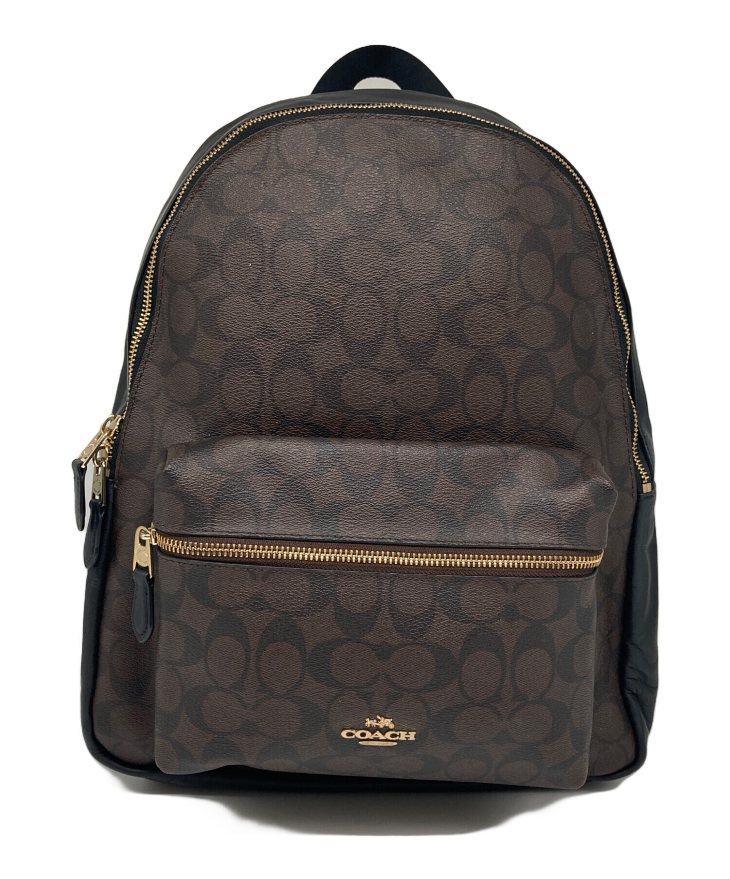 中古・古着通販】COACH (コーチ) チャーリーリュック ブラウン