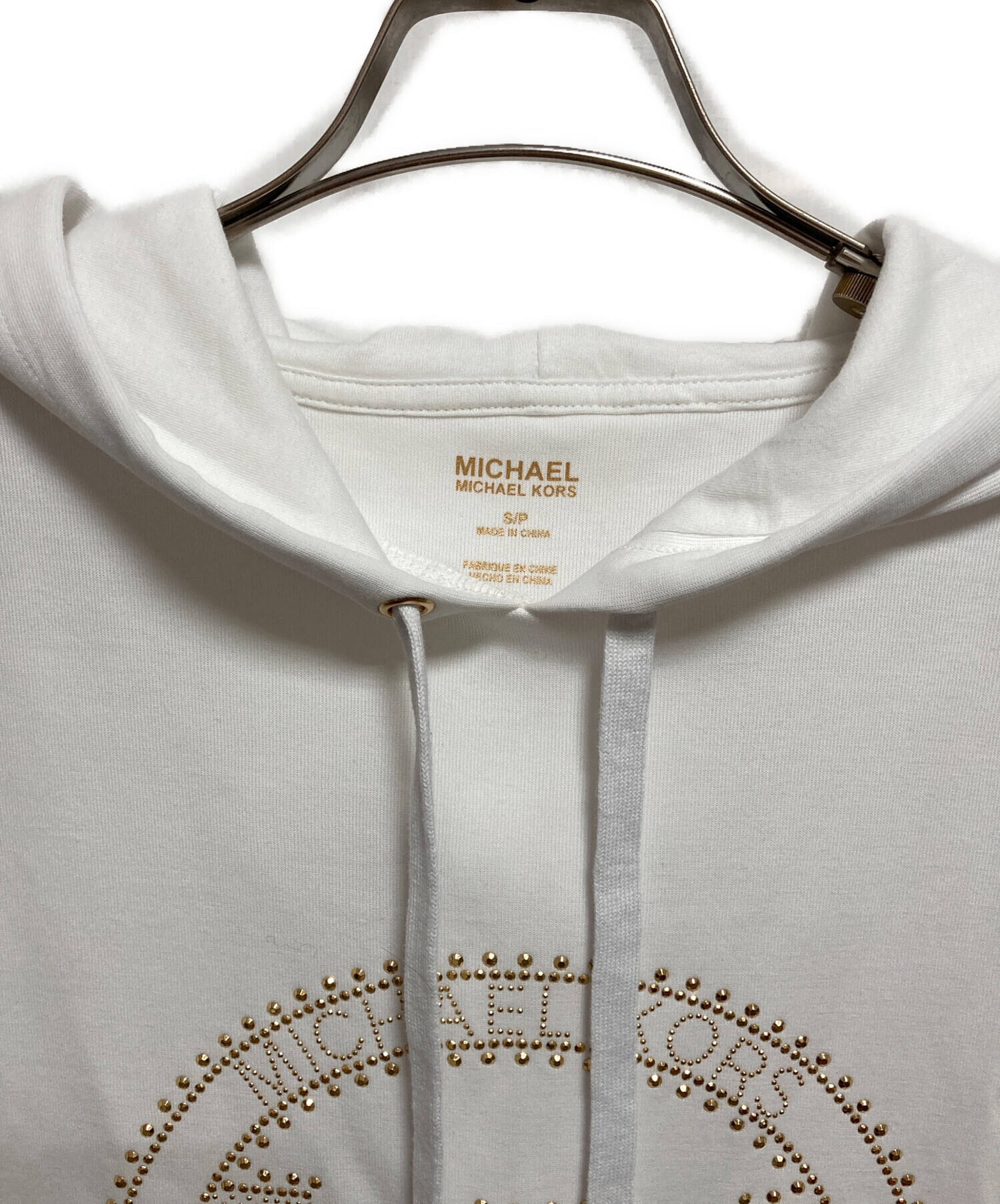 マイケルコース　白　黒　パーカーワンピ　半袖 中古・古着通販】MICHAEL KORS (マイケル・コース) パーカーワンピース