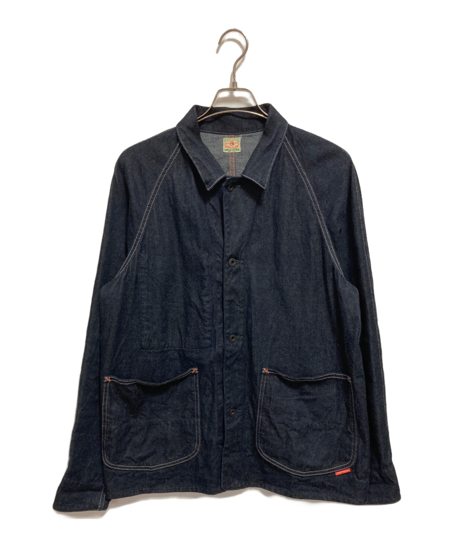 【新品】UCHIDA HOUSEIカバーオール　Sサイズ 中古・古着通販】内田縫製 (ウチダホウセイ) デニムカバーオール