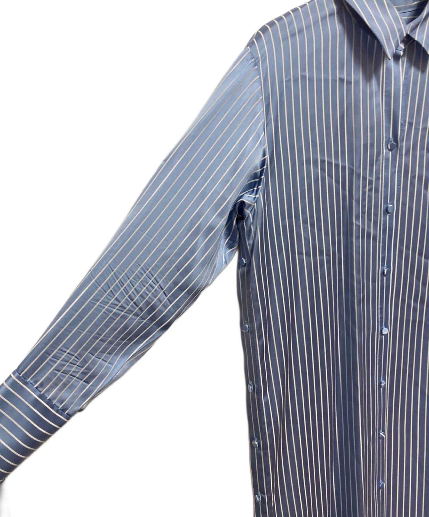 中古・古着通販】MYLAN (マイラン) Bi-Color Stripe Shirt Dress