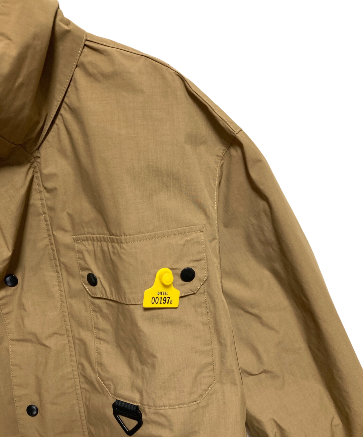 【美品】DIESEL ディーゼル ジャケット XL ベージュ 中古・古着通販】DIESEL (ディーゼル) マルチポケットジャケット