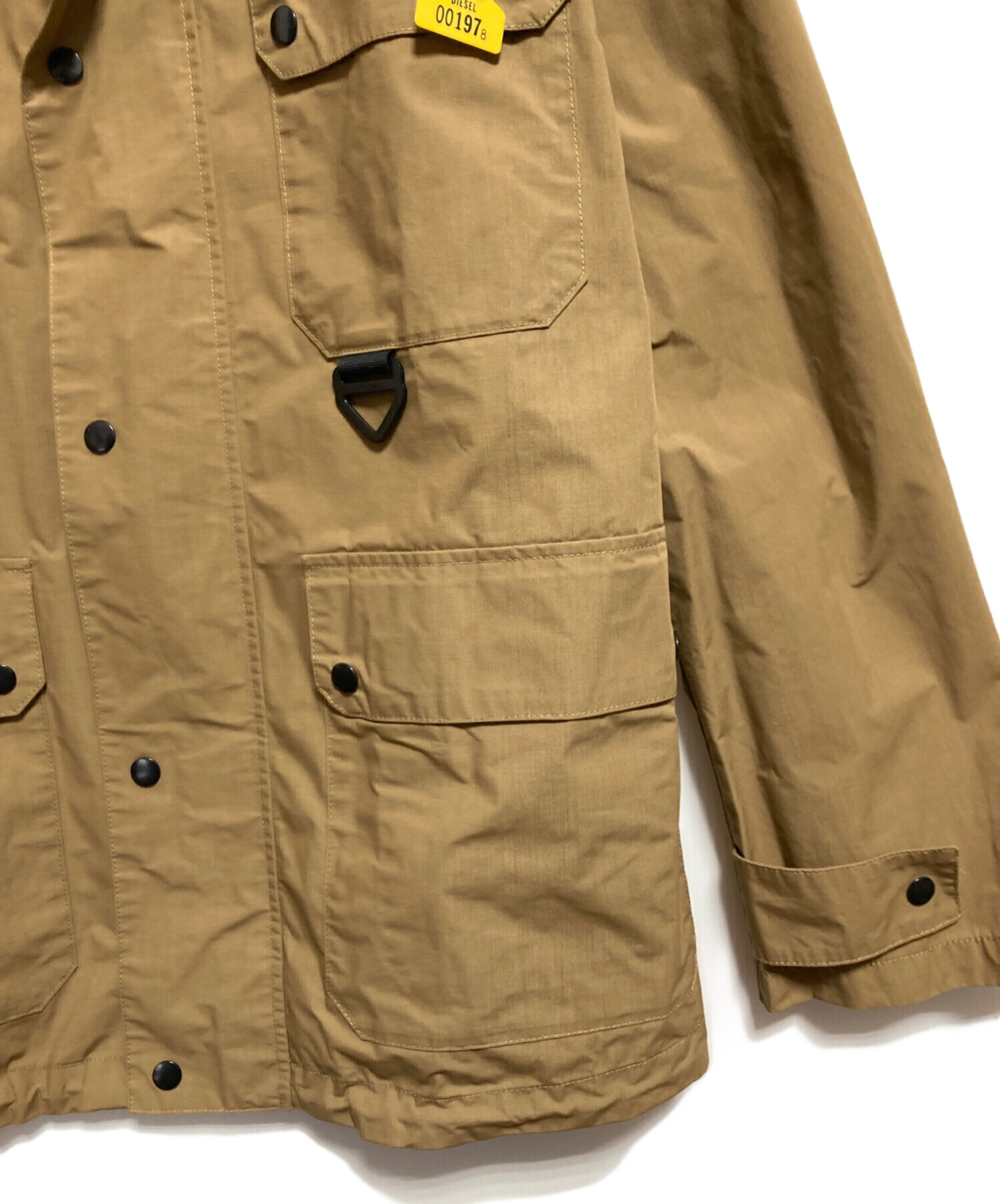 【美品】DIESEL ディーゼル ジャケット XL ベージュ 中古・古着通販】DIESEL (ディーゼル) マルチポケットジャケット