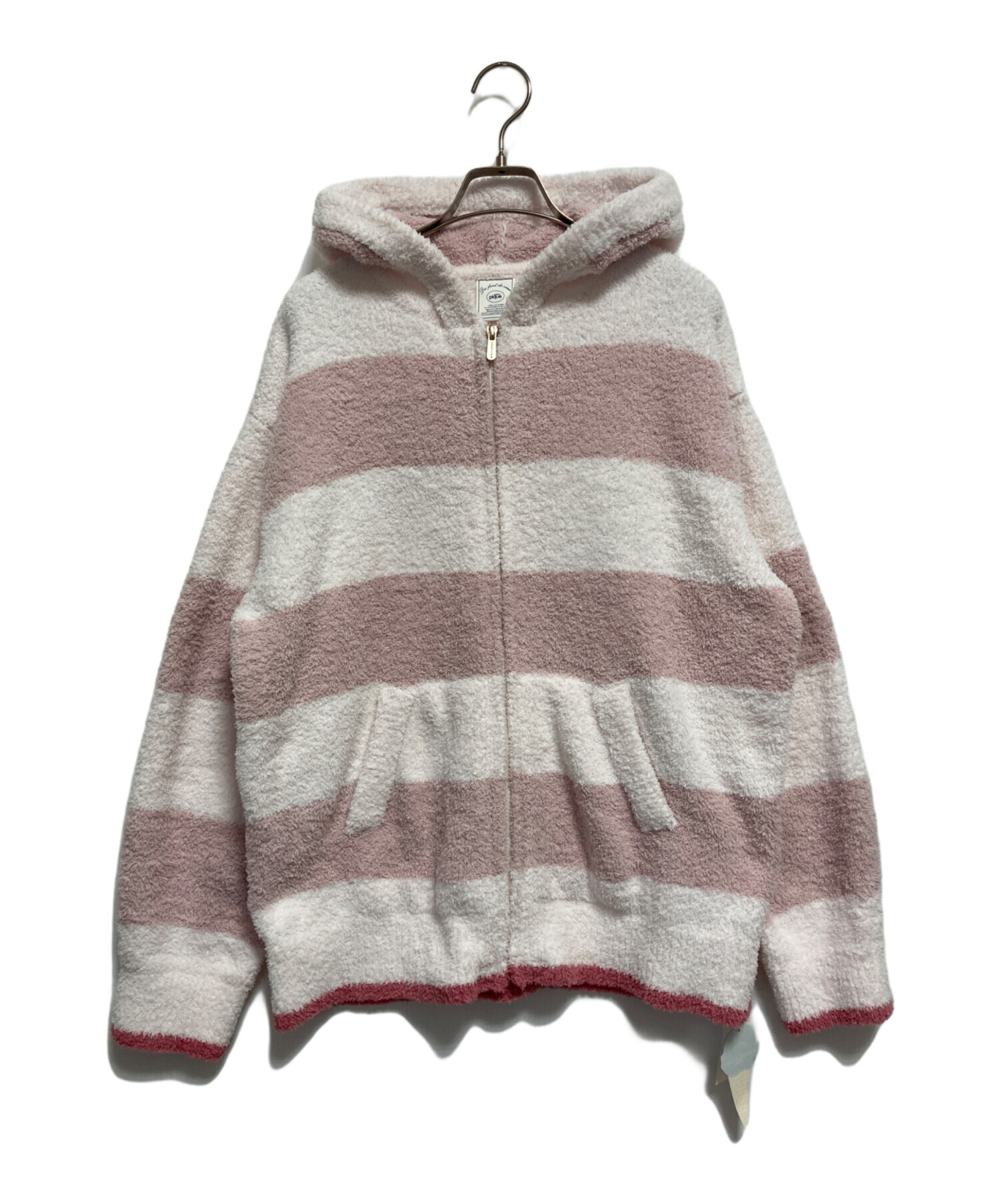 gelato pique パウダートリムボーダールームウェアセット ピンク 中古・古着通販】gelato pique (ジェラートピケ) パウダートリム