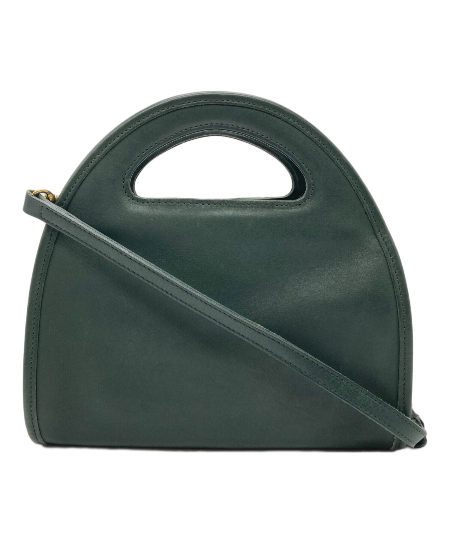 美品　正規品　コーチ　COACH ボディバッグ ダークグリーン×ブラック 中古・古着通販】COACH (コーチ) ショルダーバッグ グリーン｜ブランド