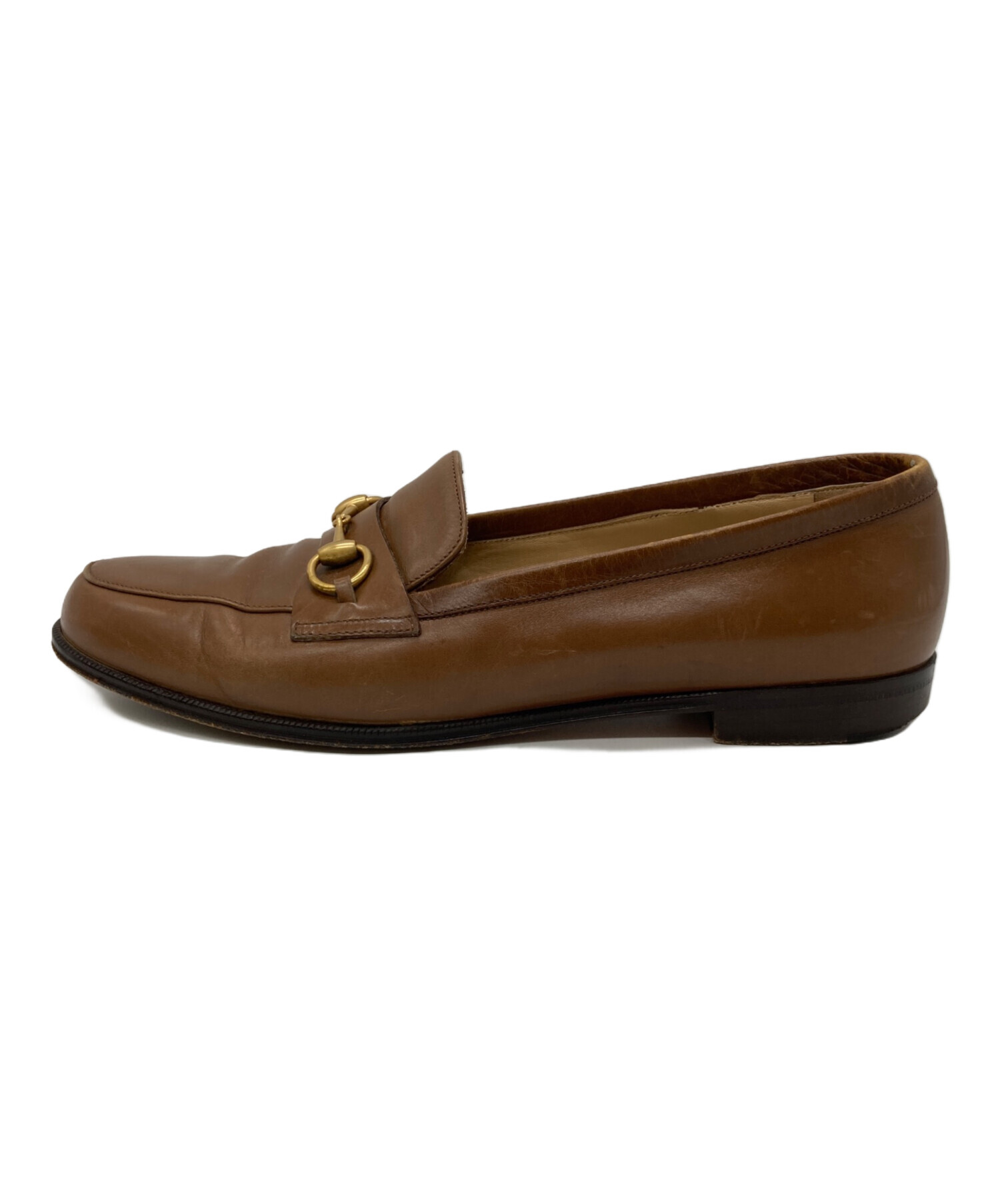 中古・古着通販】GUCCI (グッチ) ビットローファー ブラウン サイズ:38