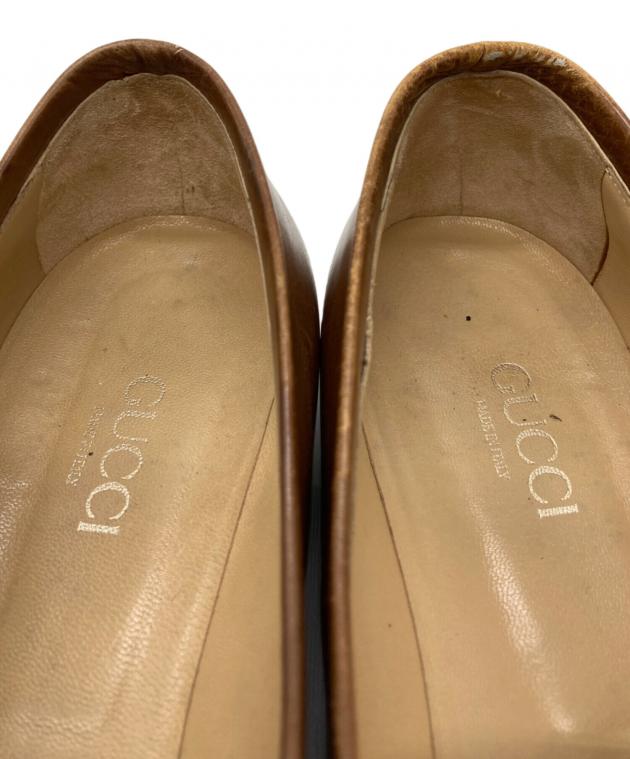 中古・古着通販】GUCCI (グッチ) ビットローファー ブラウン サイズ:38