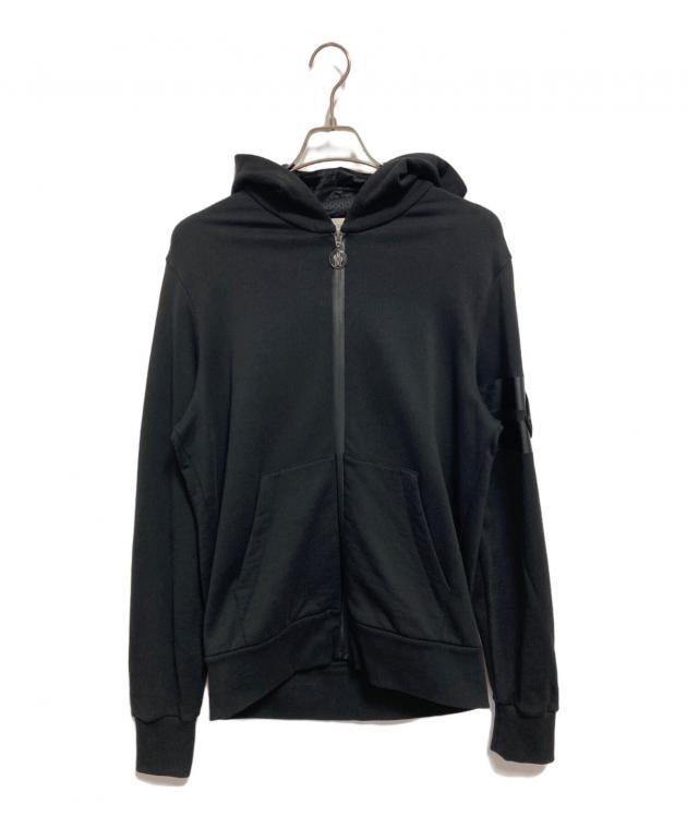 ◯モンクレール マグリアカーディガン ジップパーカー ブラック　L 中古・古着通販】MONCLER (モンクレール) MAGLIA CARDIGAN ジップ