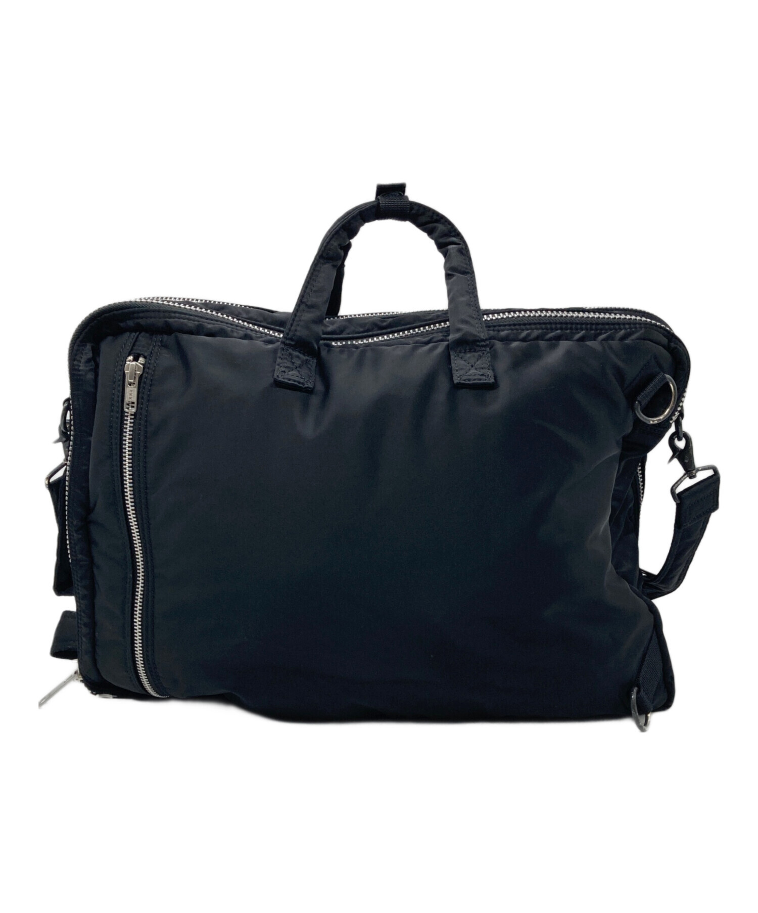 PORTER ポーター タンカー3way2層 ブリーフケース ブラック 中古・古着通販】PORTER (ポーター) タンカー 3WAYブリーフケース