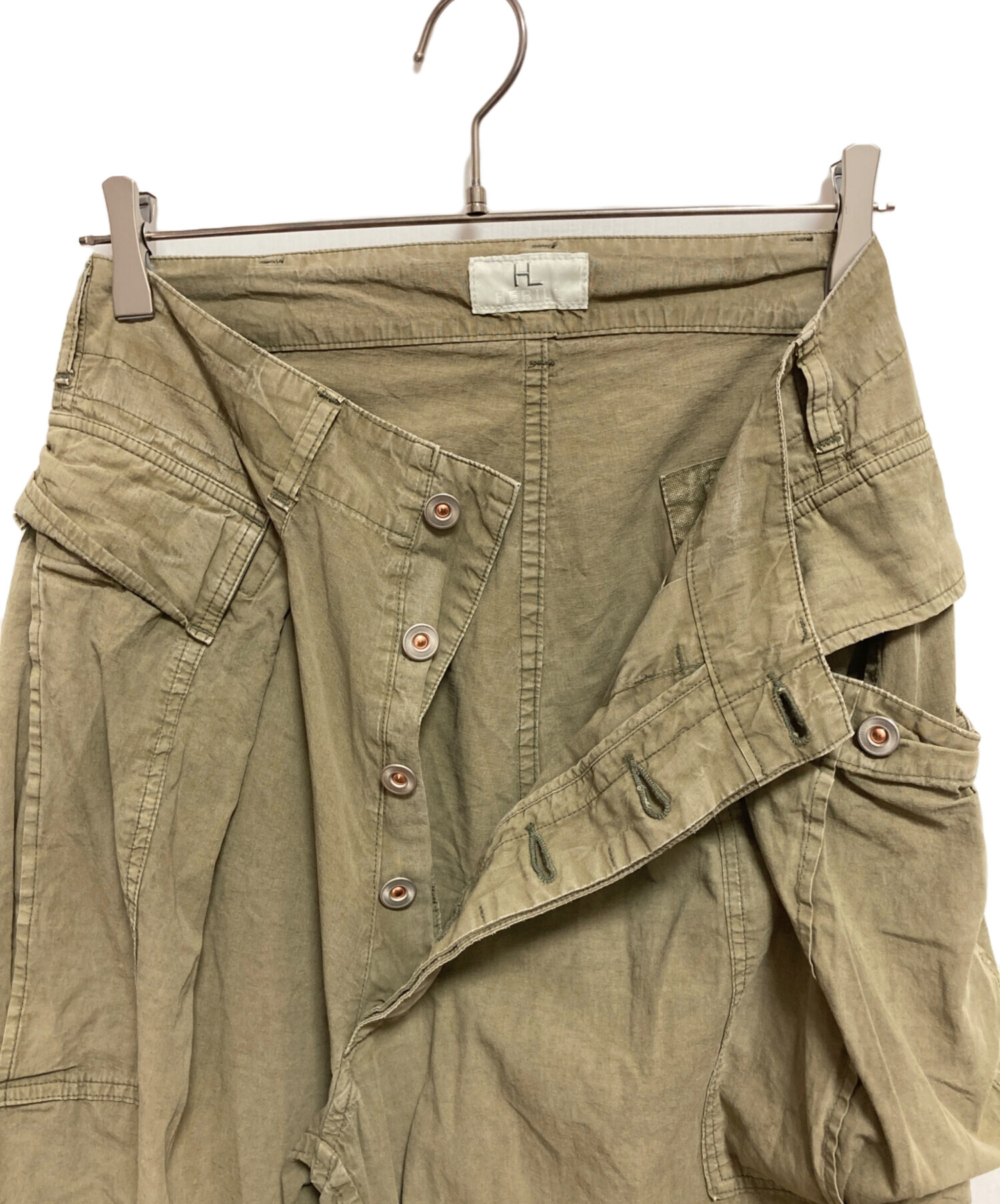 中古・古着通販】HERILL (ヘリル) 22SS Cargo Pants オリーブ 